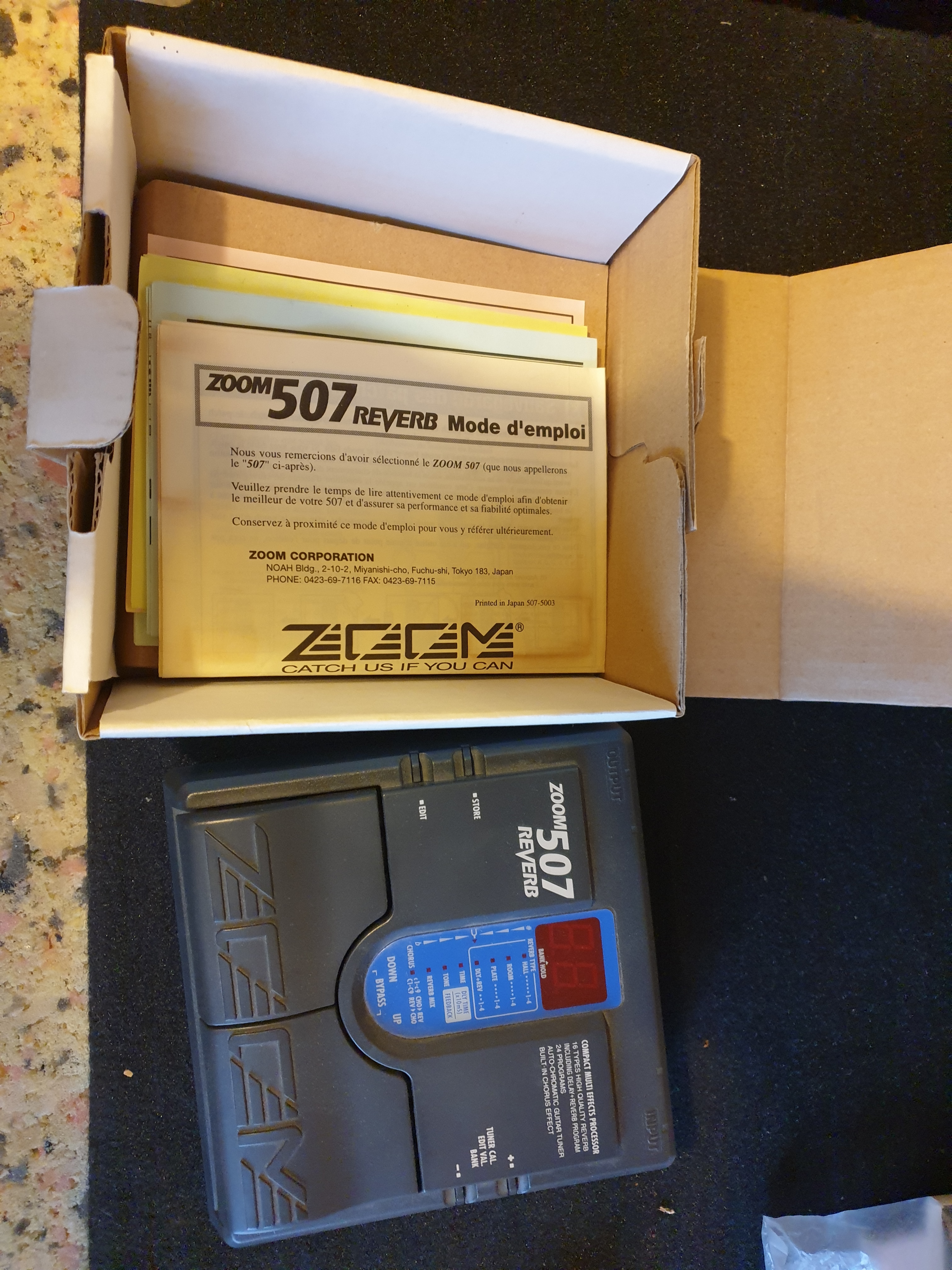 Pédale Reverb Zoom 507 à donner