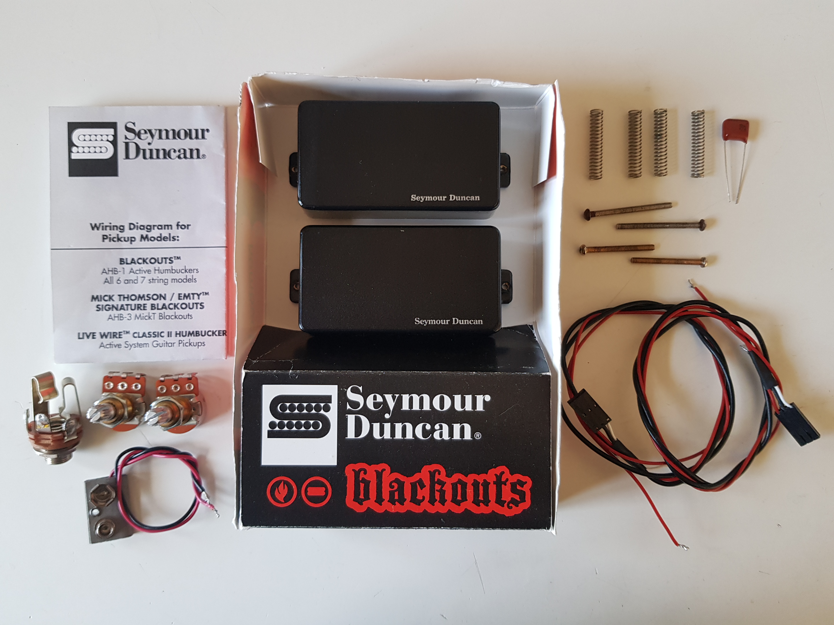 Micros Guitare Seymour Duncan Blackout AHB-1 Set