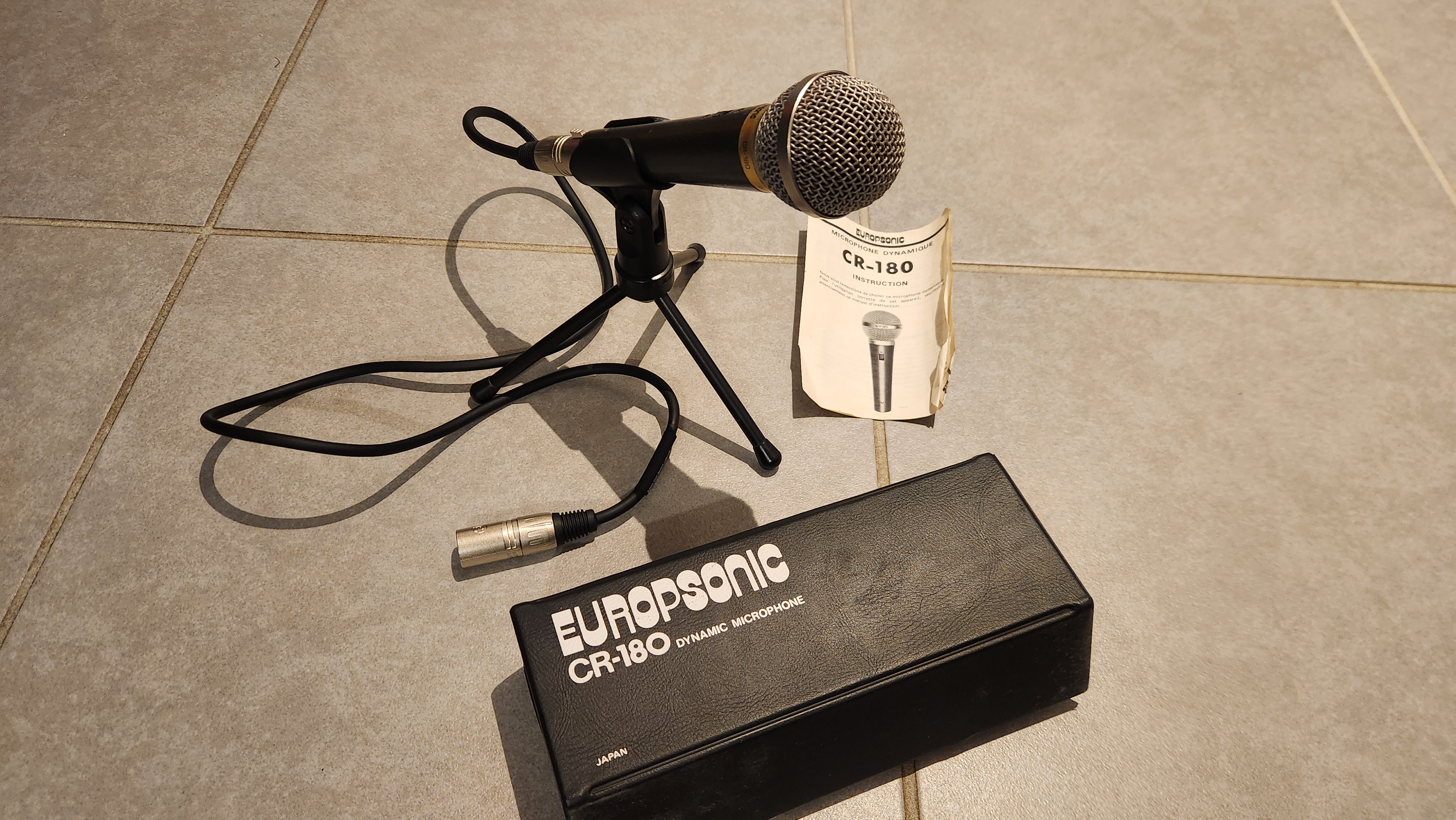 Micro europsonic cr 180 et pied de micro