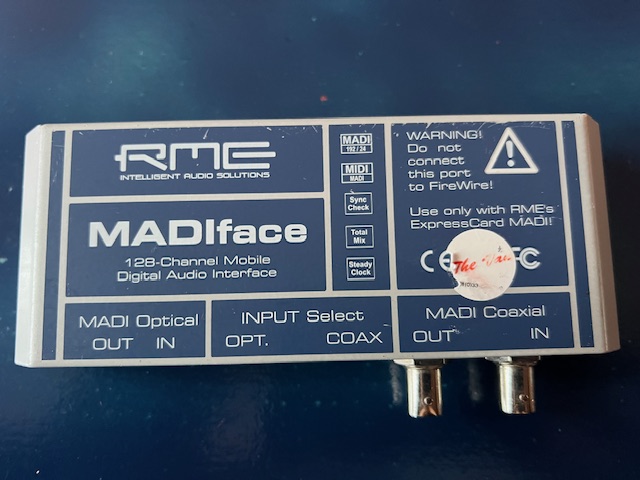 VENDS RME RME Madi Face HDSPe