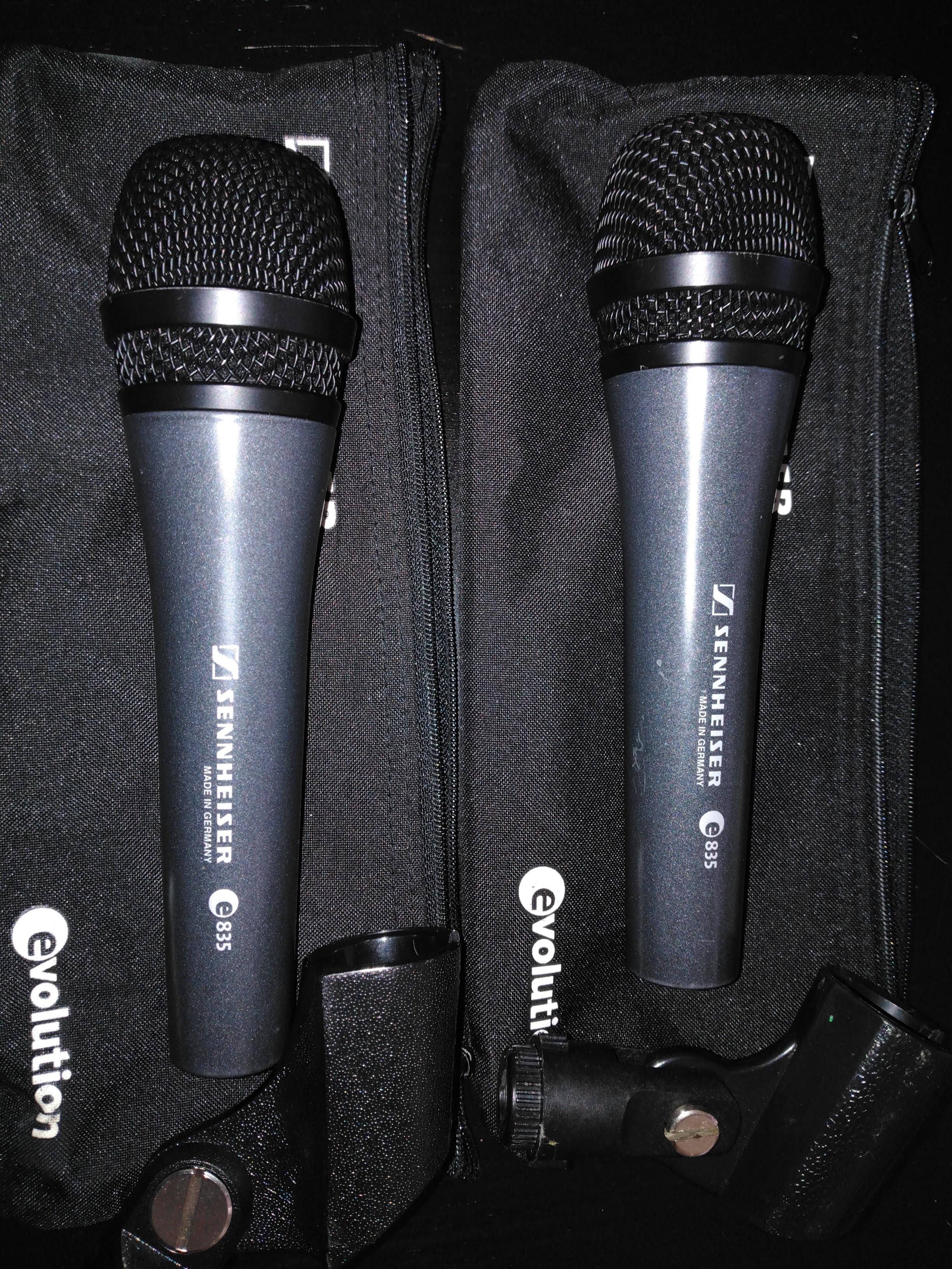 Vends 2 micros Sennheiser e835 appairés - état excellent