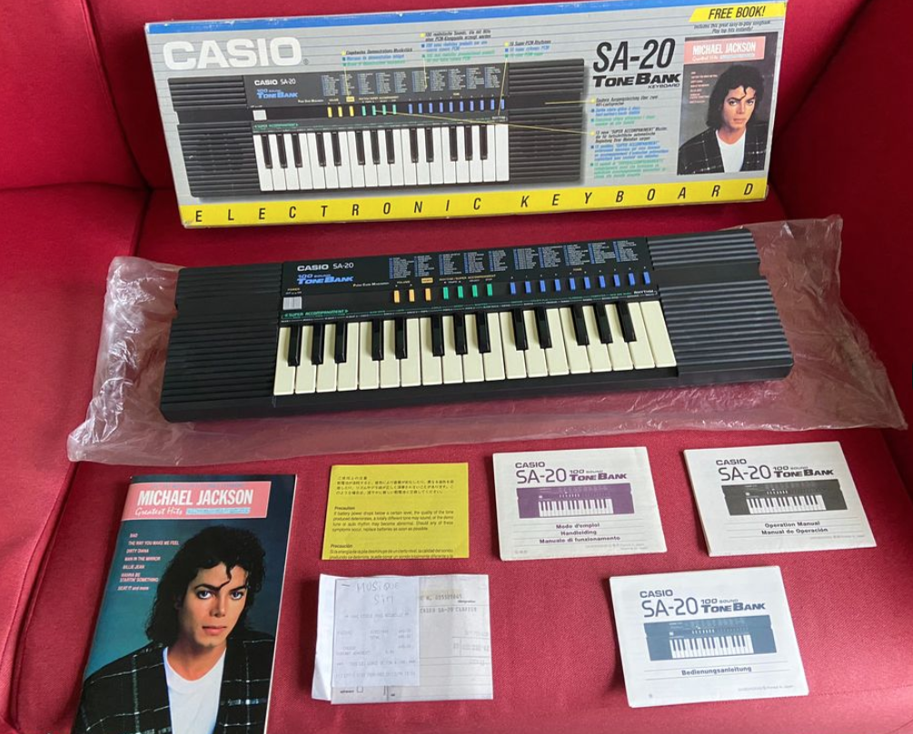 Casio SA-20 CasioTone Michael Jackson 100% Complet Etat Collection RARE