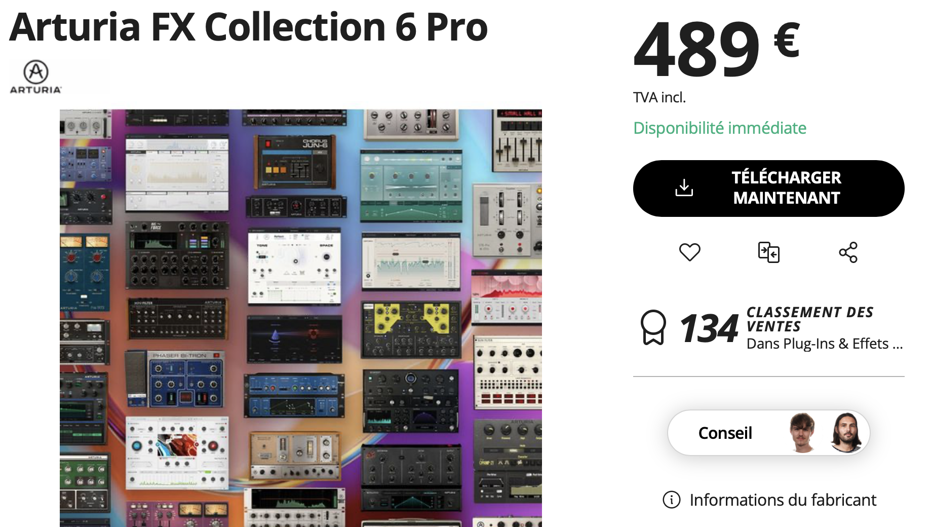 (Transfer Officiel) Arturia FX Collection 6 Pro