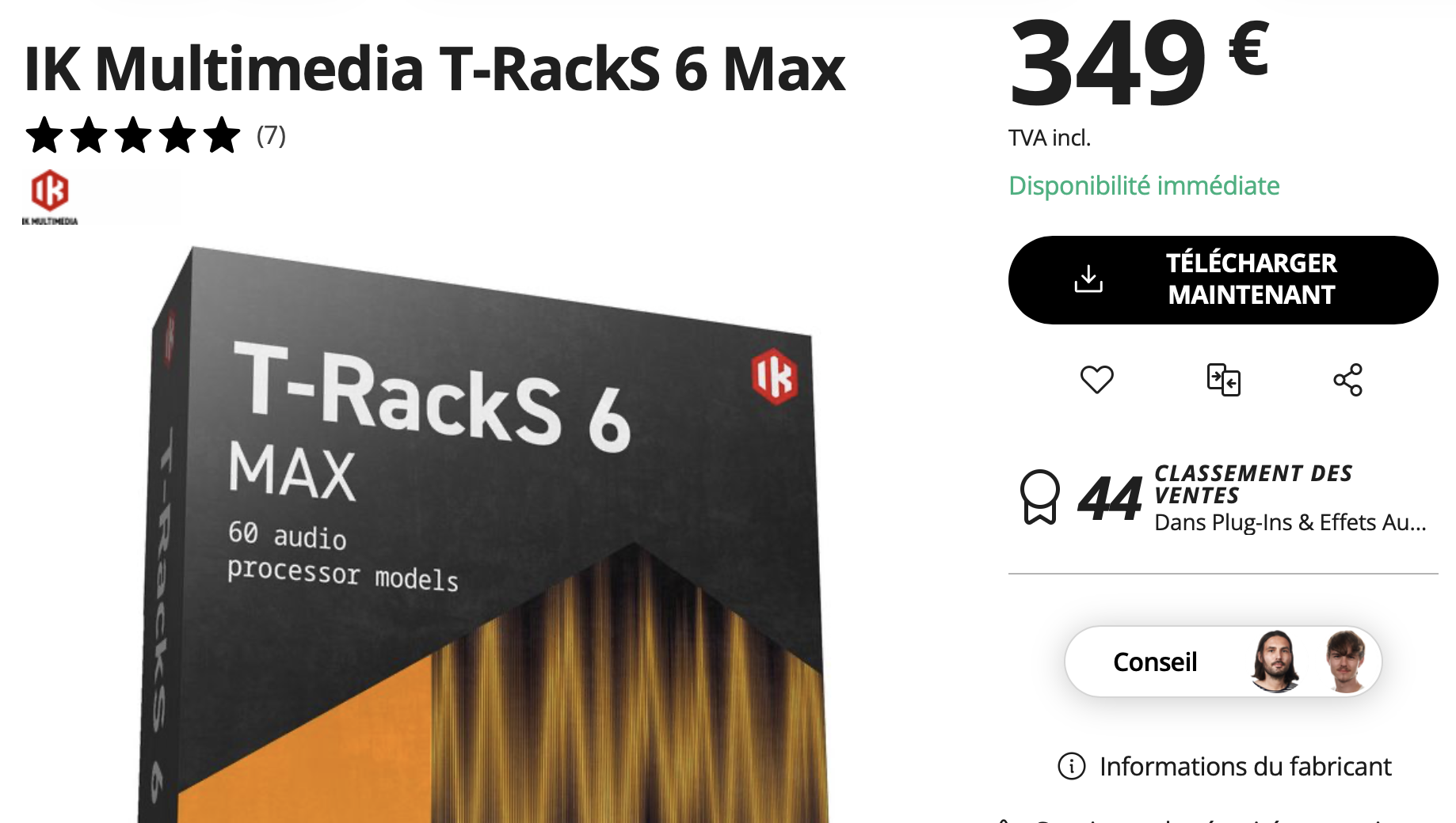  IK Multimedia	T-Racks 6 MAX