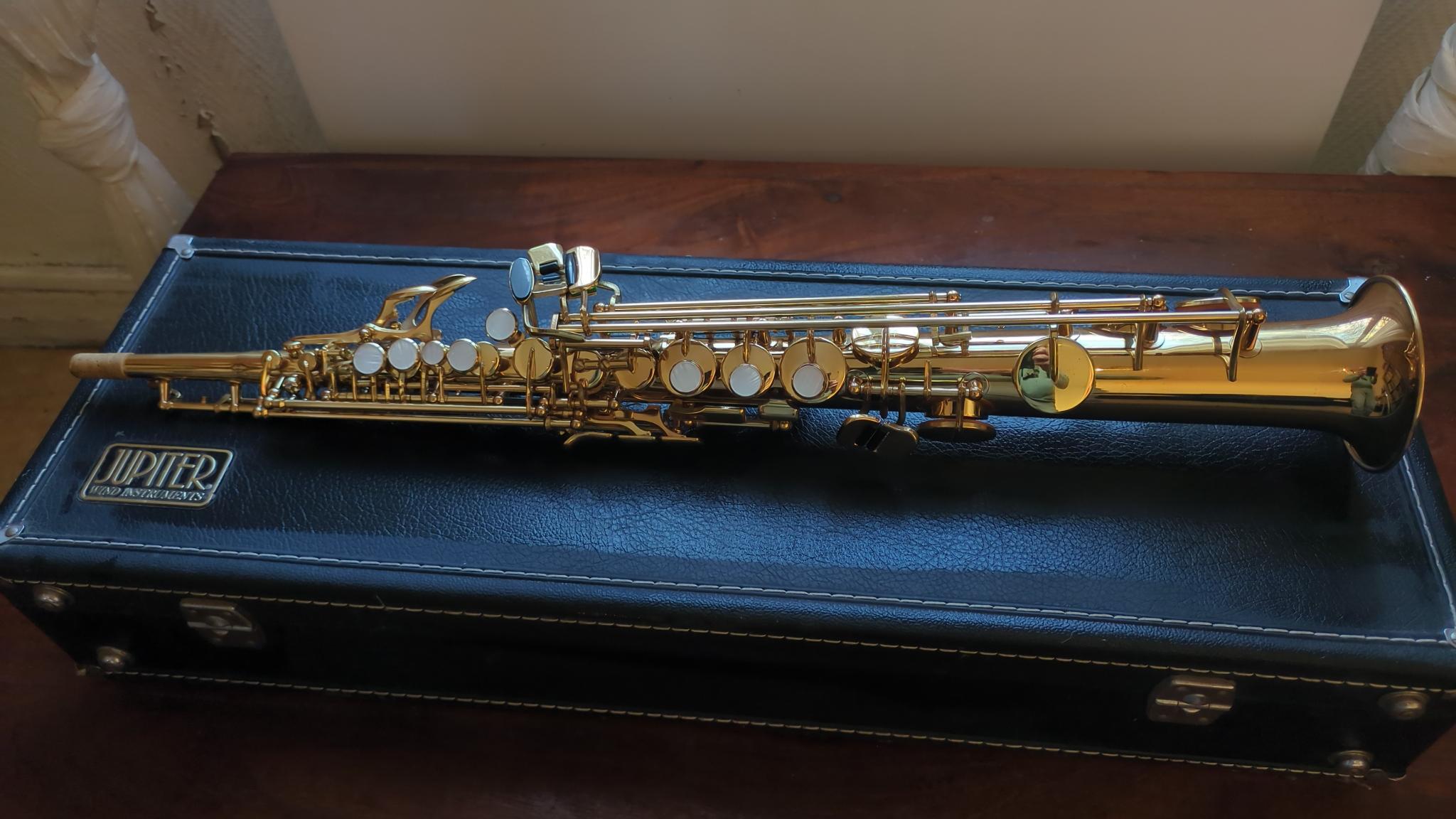 Vends saxophone soprano Jupiter JPS-547 comme neuf