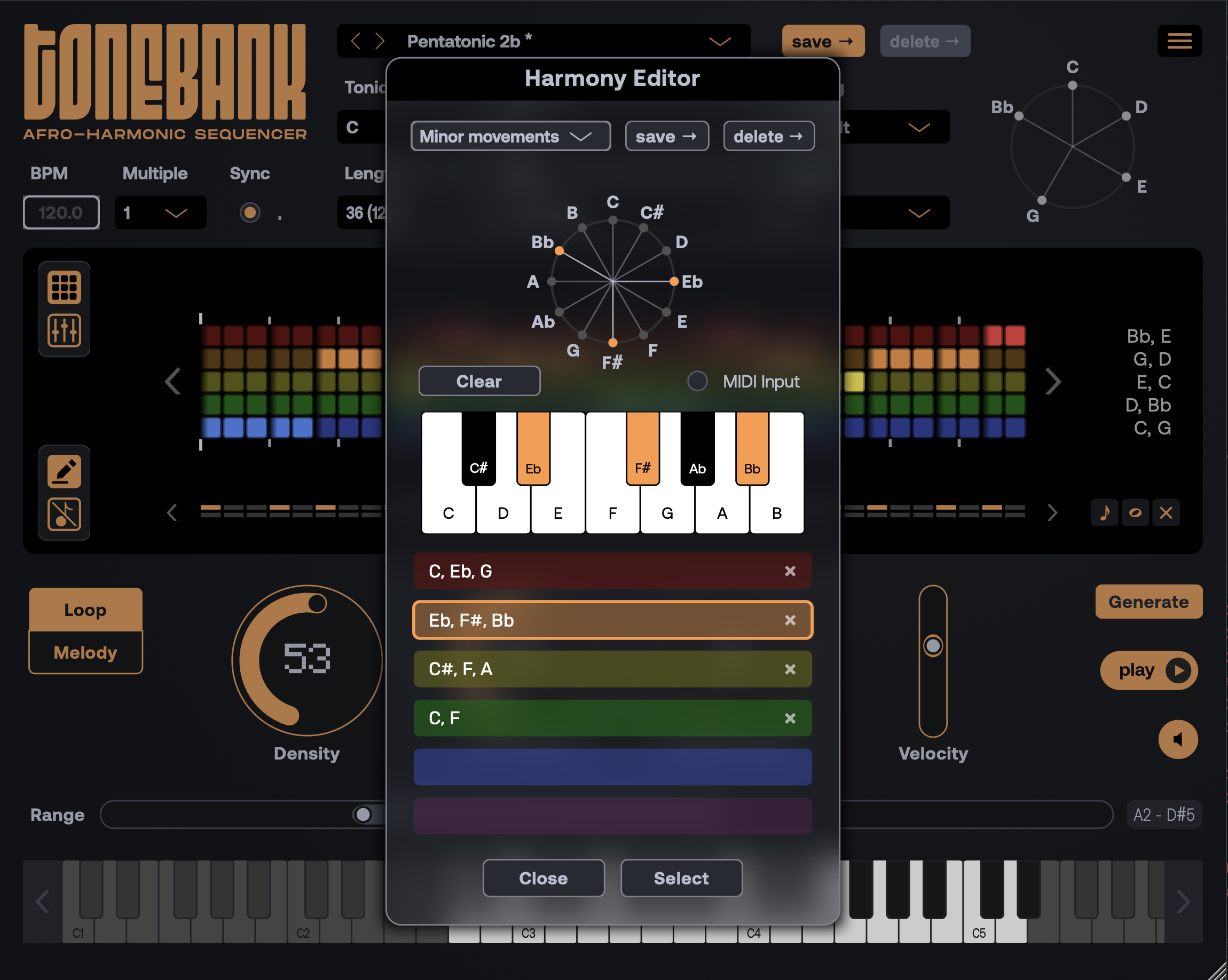 Tonebank harmony editor