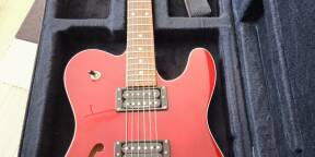 Squier Thinline Tele Master Series Crimson Transparent