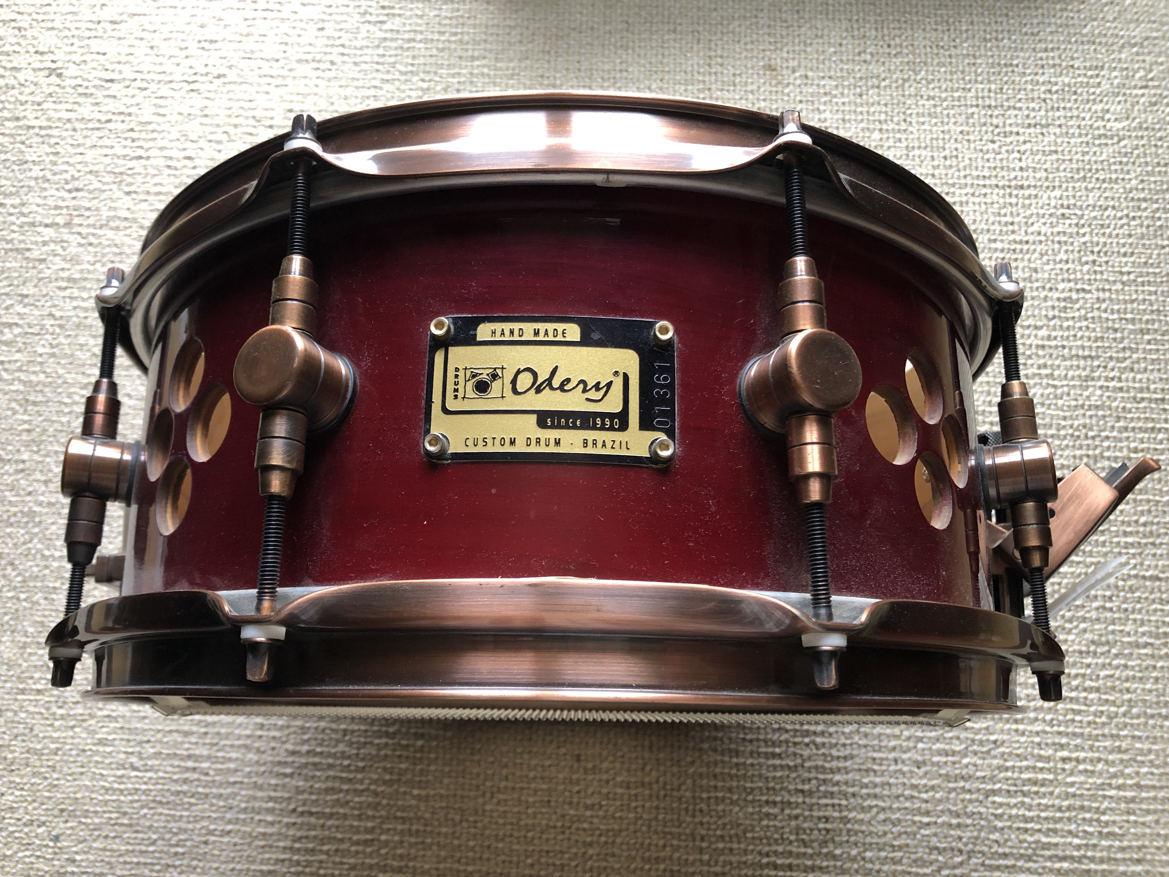 Vends caisse claire Odery Custom Red