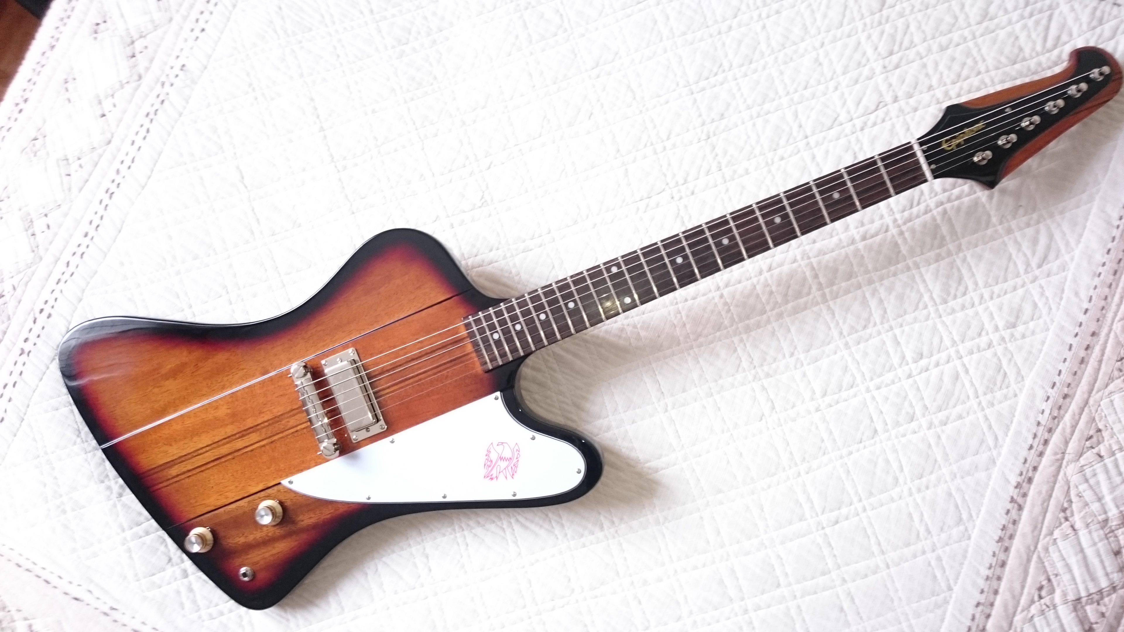 Vends Epiphone Firebird v1 Ltd. Joe Bonamassa, Tabacco Sunburst