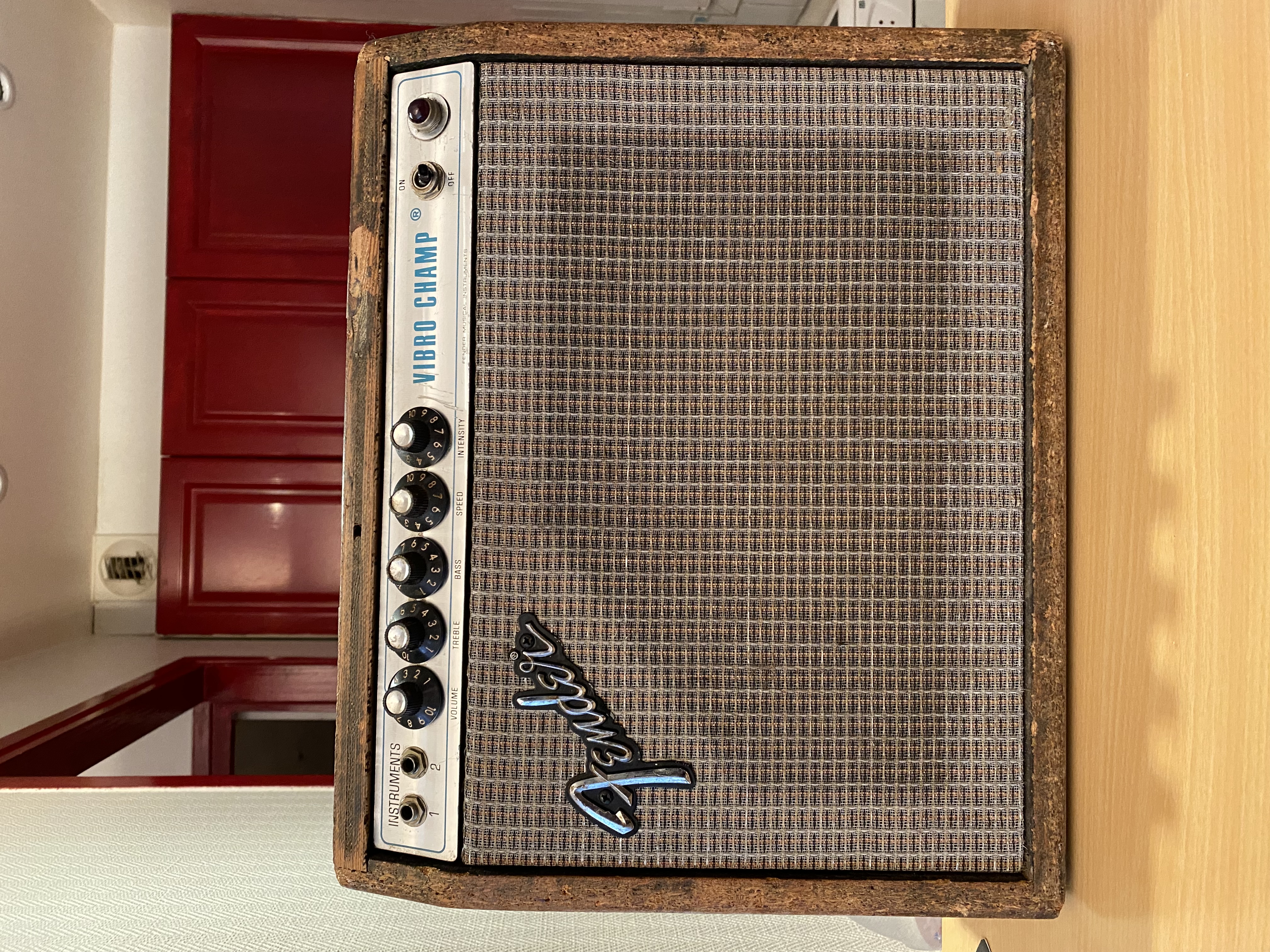 Vends amplificateur Fender Vibro Champ "Silverface"
