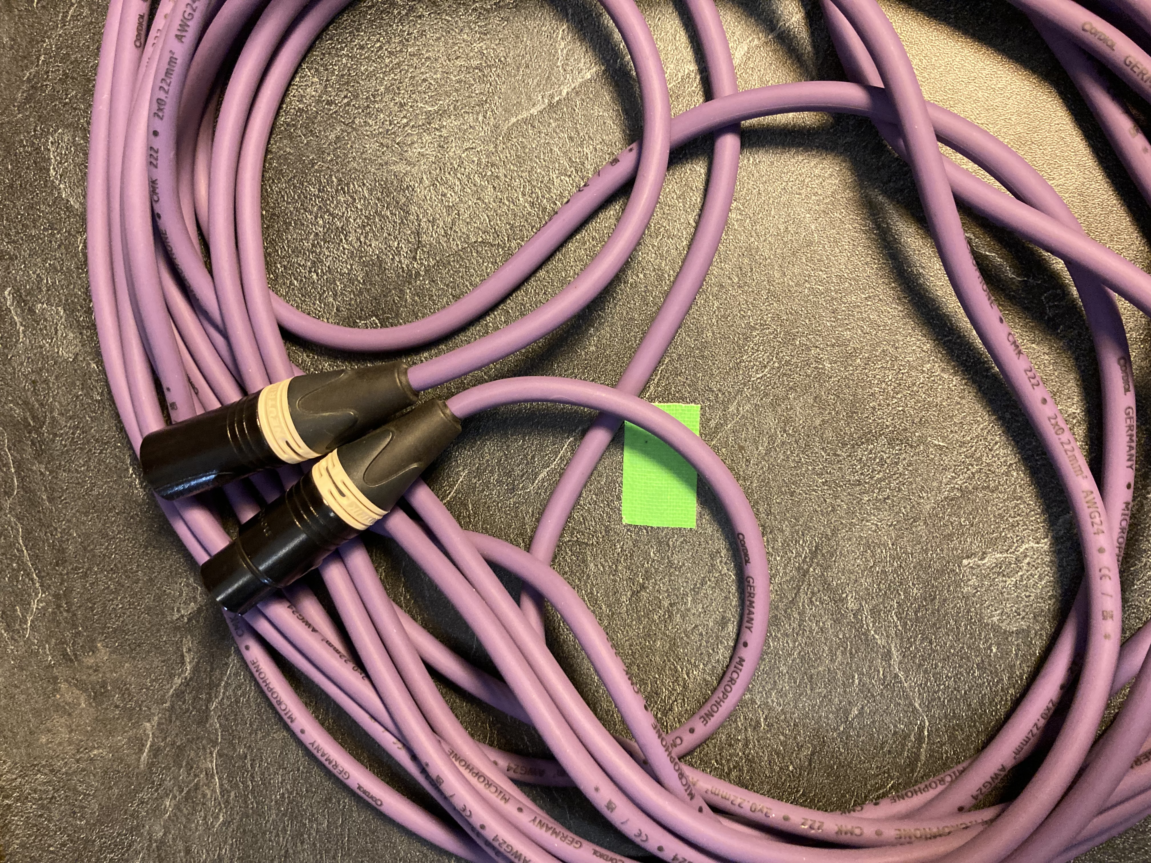 Vends Câble microphone Cordial / Fiches Neutrik contacts dorés /  9,15 Mètres