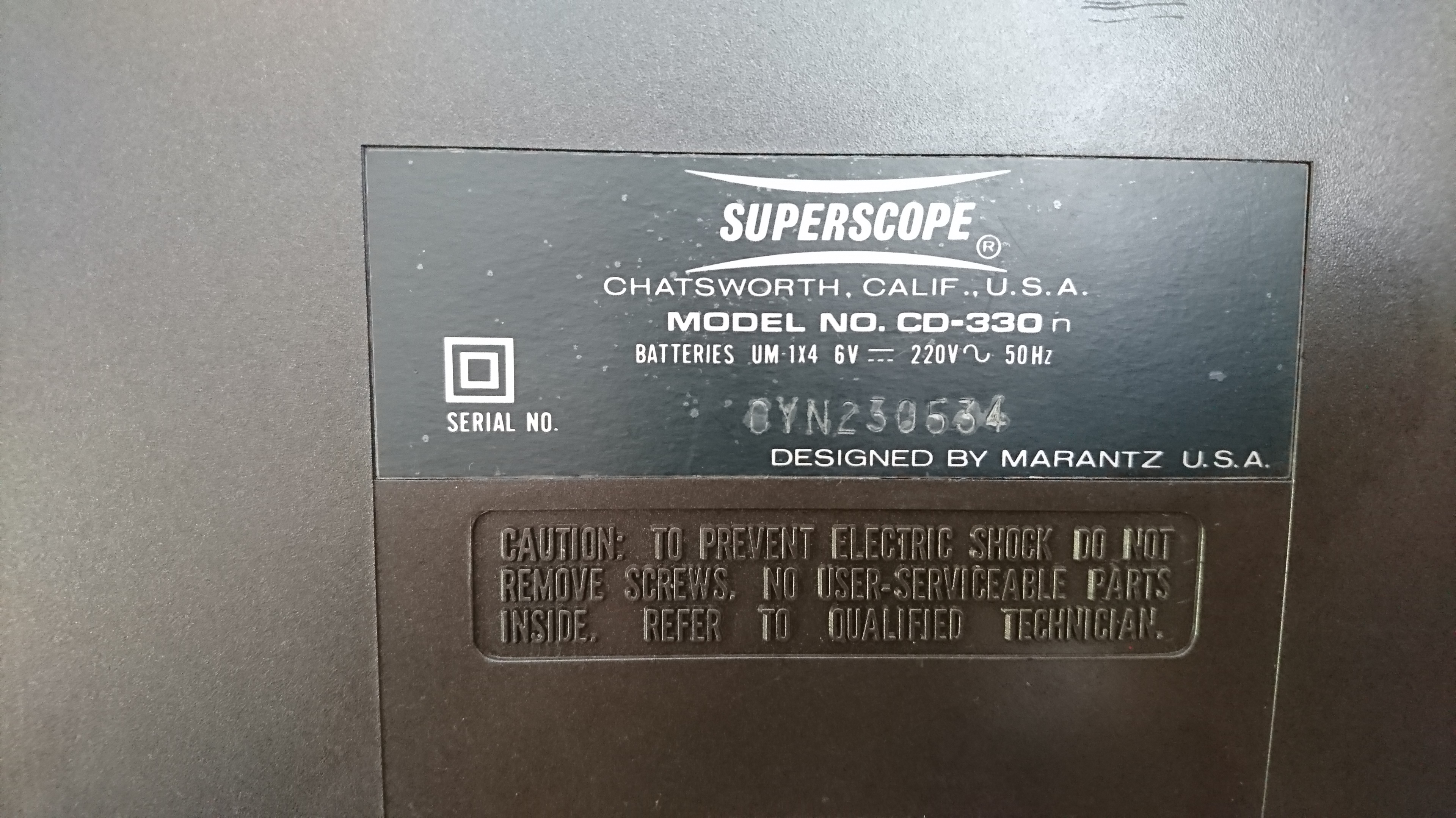 Superscope CD-330 (10311)