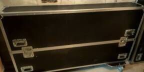 vends 2 flycases sur roulettes pour ecrans plats + 2 moniteurs samsung 65 pouces