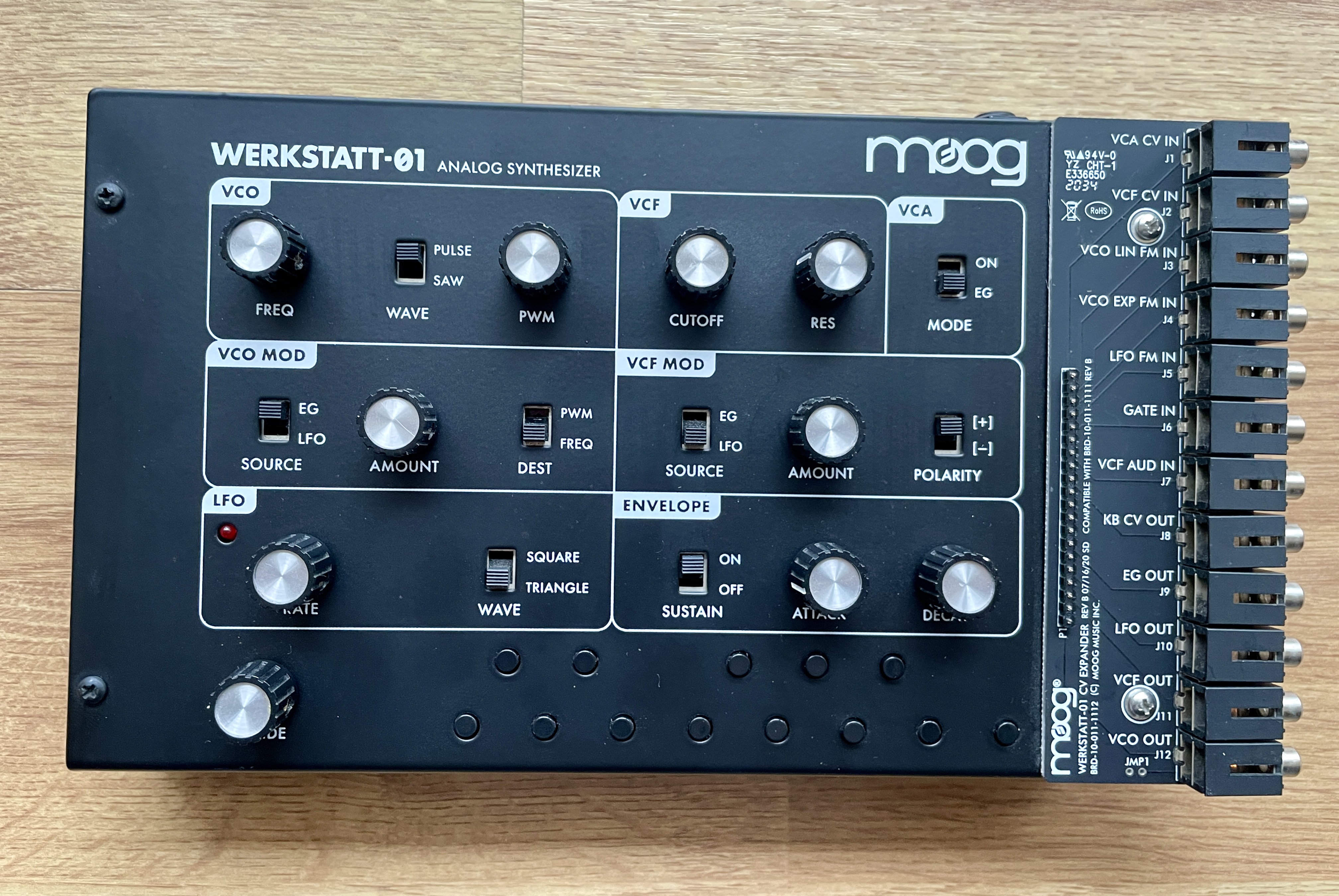vends synthé Moog Werkstatt-Ø1 + CV Expander