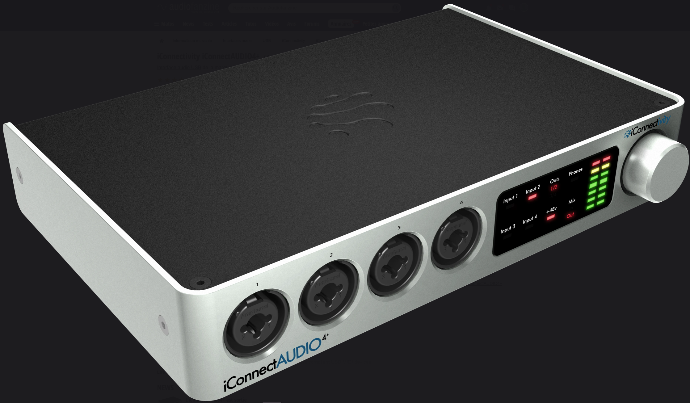 Interface audio iConnectAUDIO4+ de iConnectivity