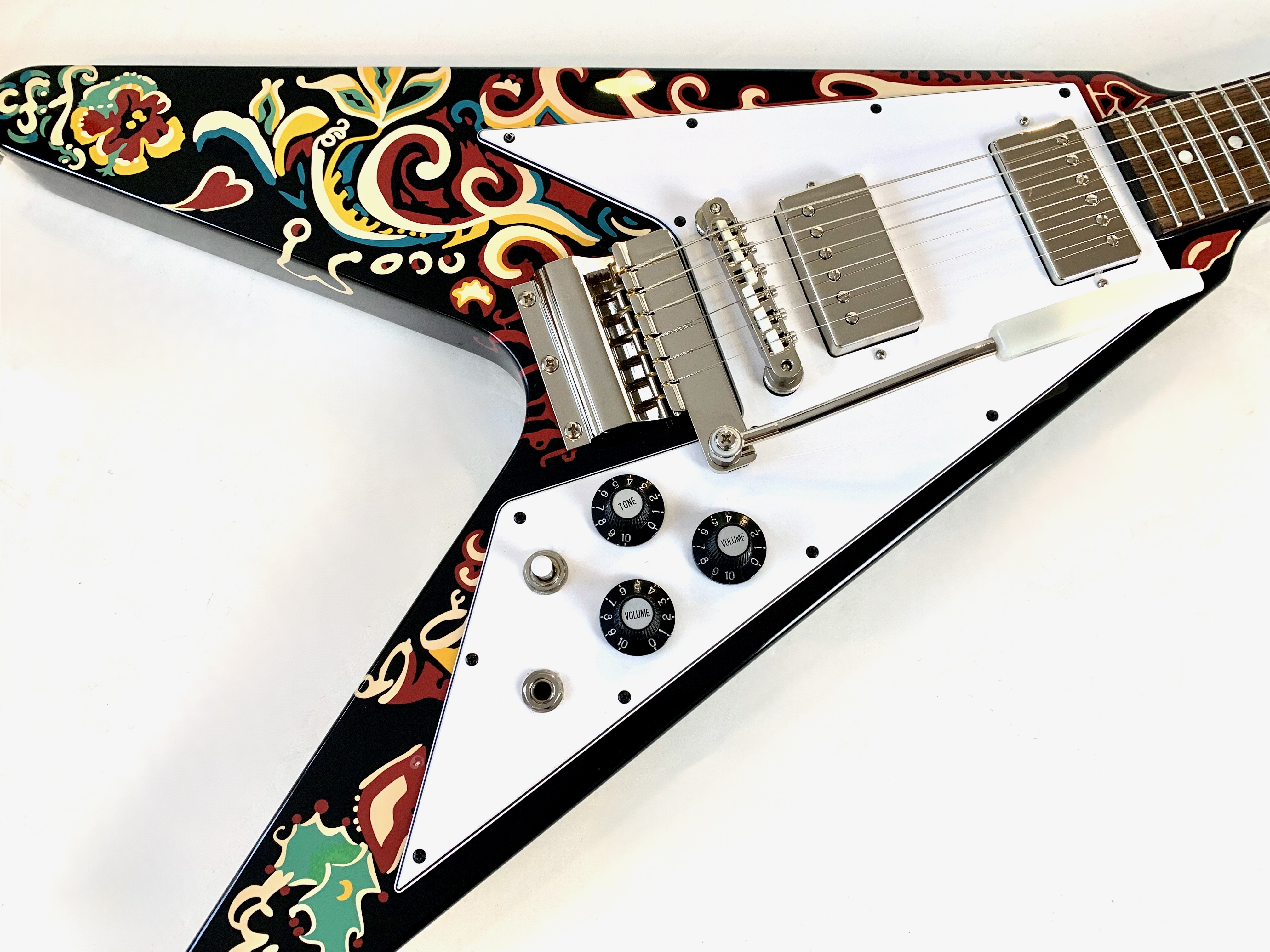 Epiphone Inspired by Gibson Custom Jimi Hendrix "Love Drops" Flying V (24633)