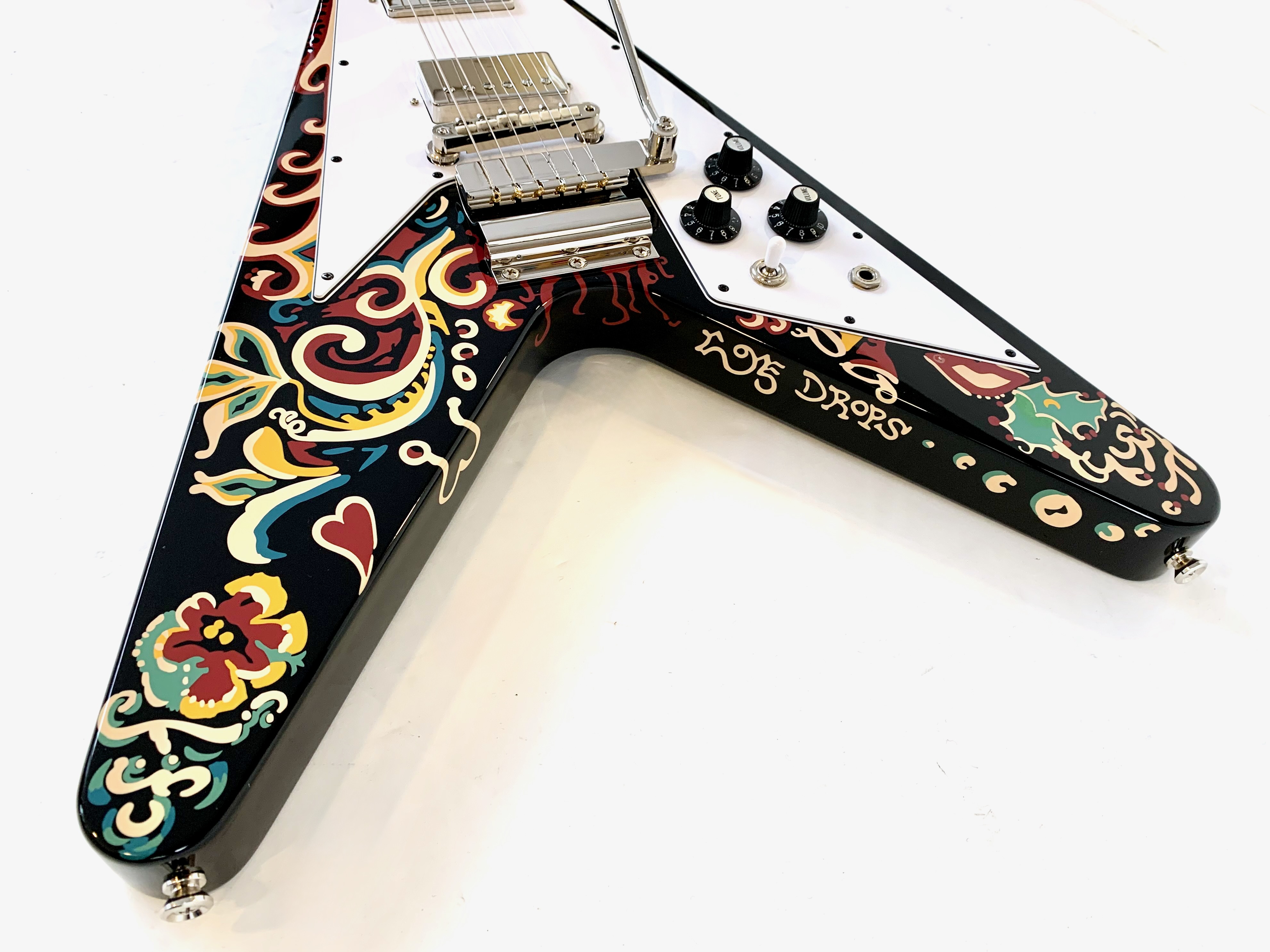 Epiphone Inspired by Gibson Custom Jimi Hendrix "Love Drops" Flying V (68269)