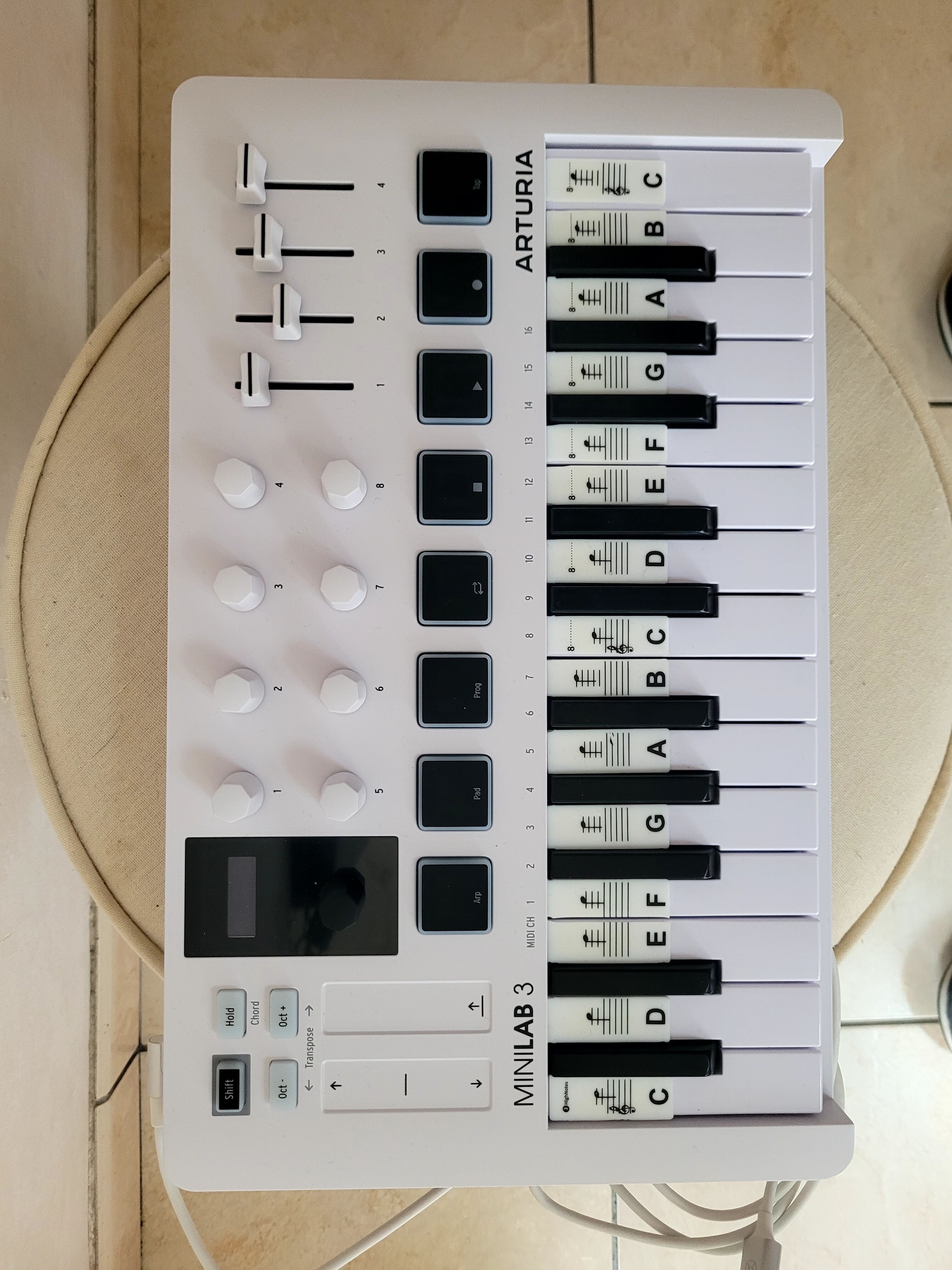 Vens clavier minilab3