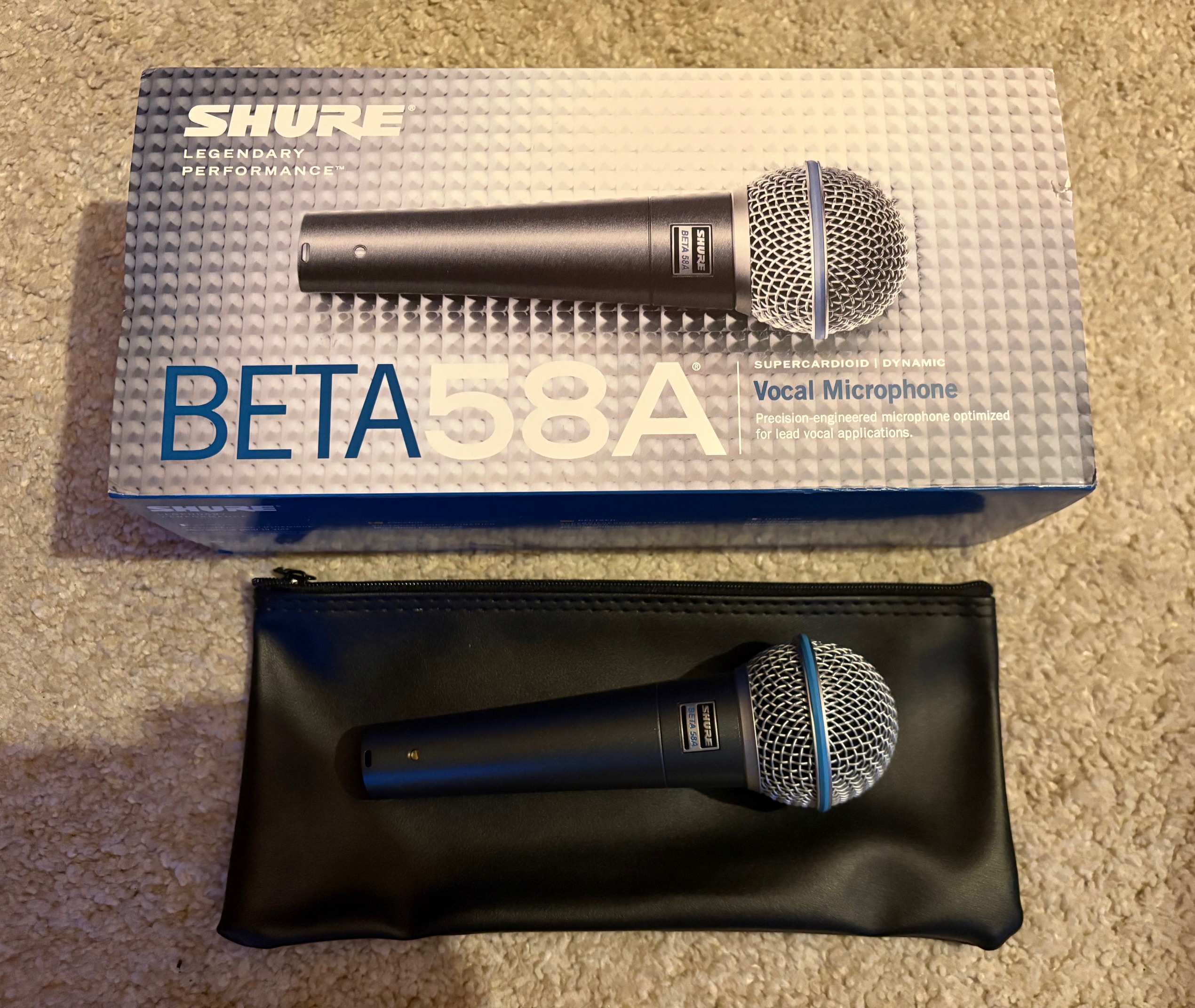 Vends Shure Beta 58A état neuf