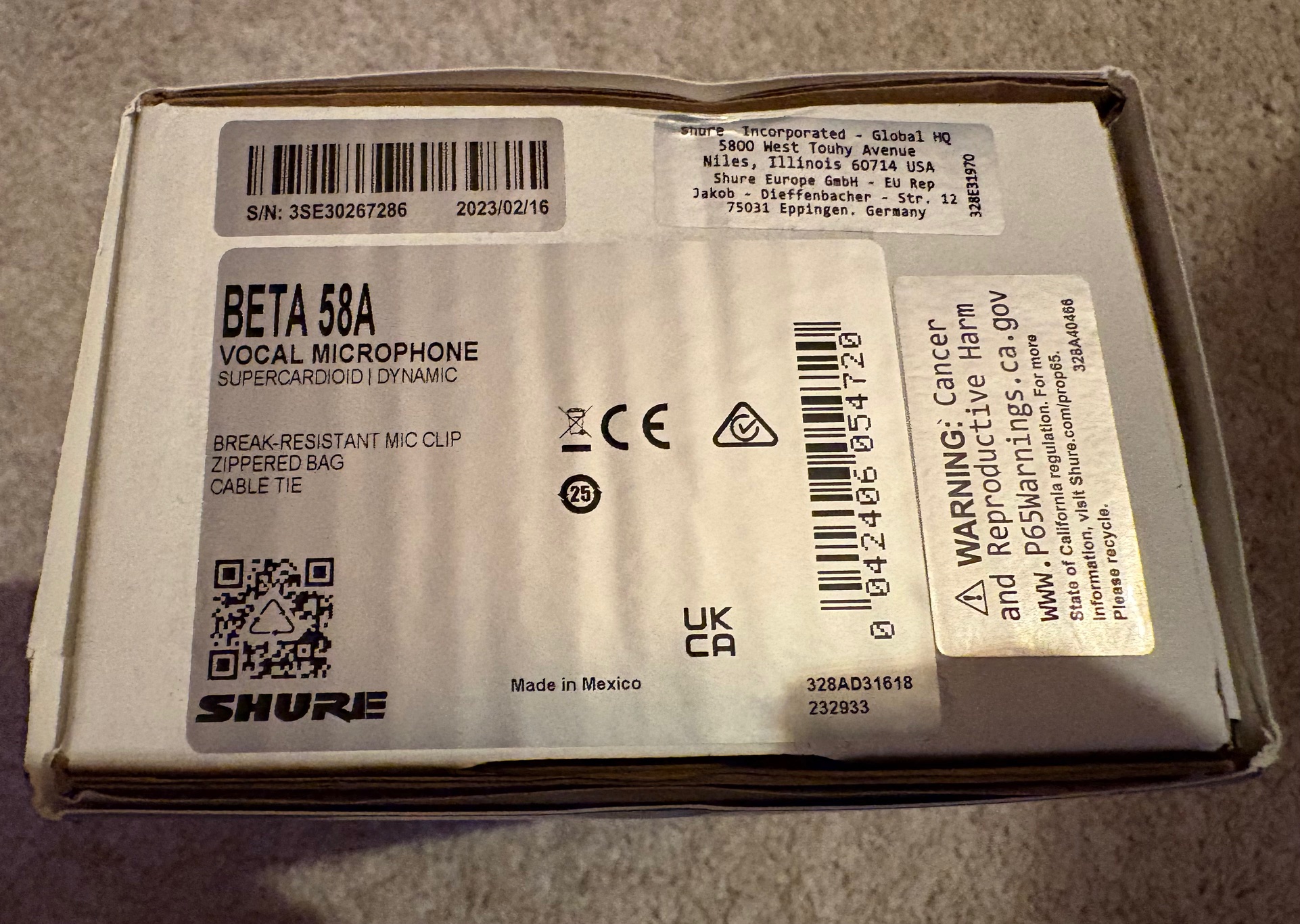 Shure Beta 58A (55494)
