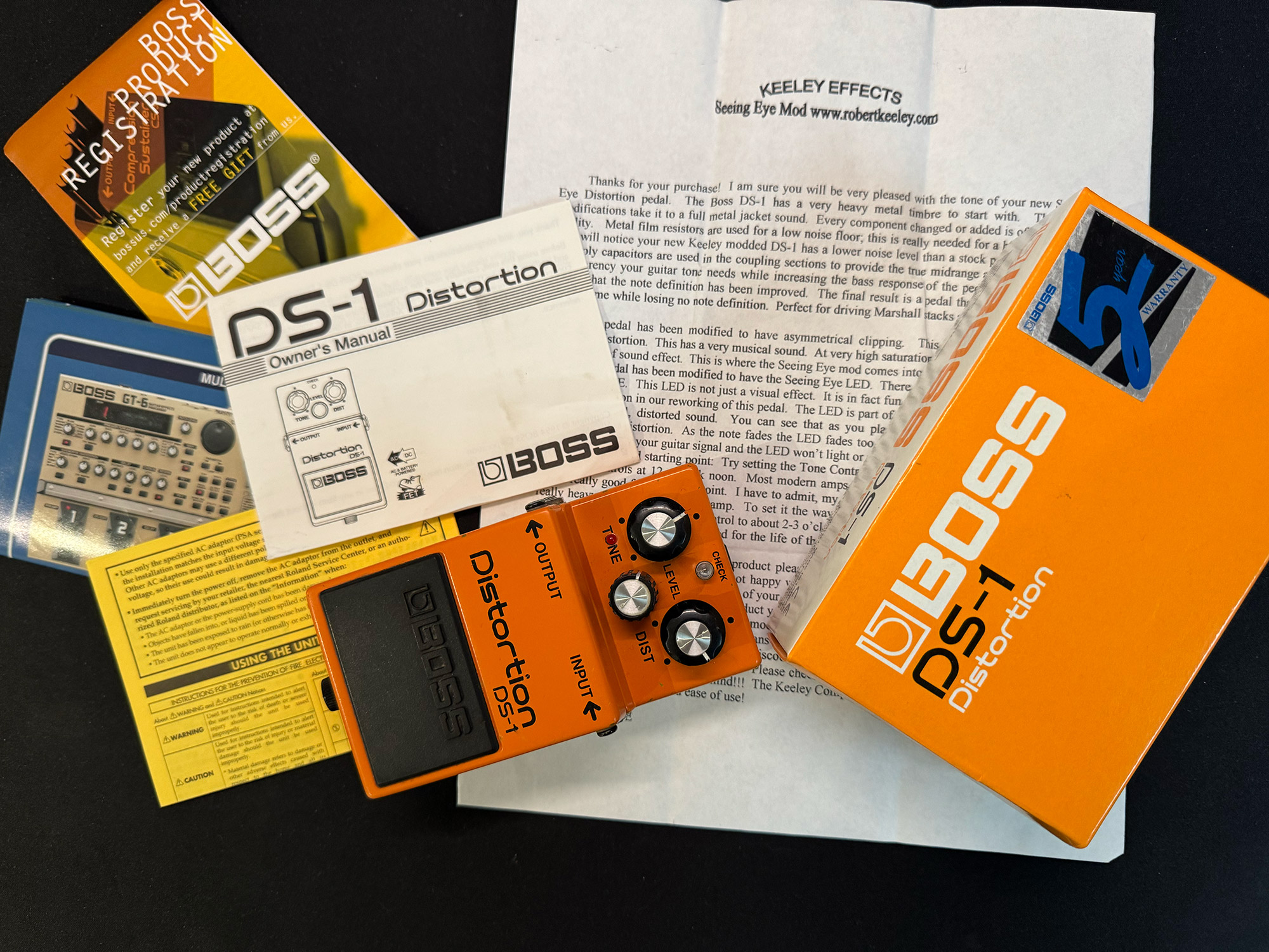 Boss DS-1 Keeley Seeing Eye Mod