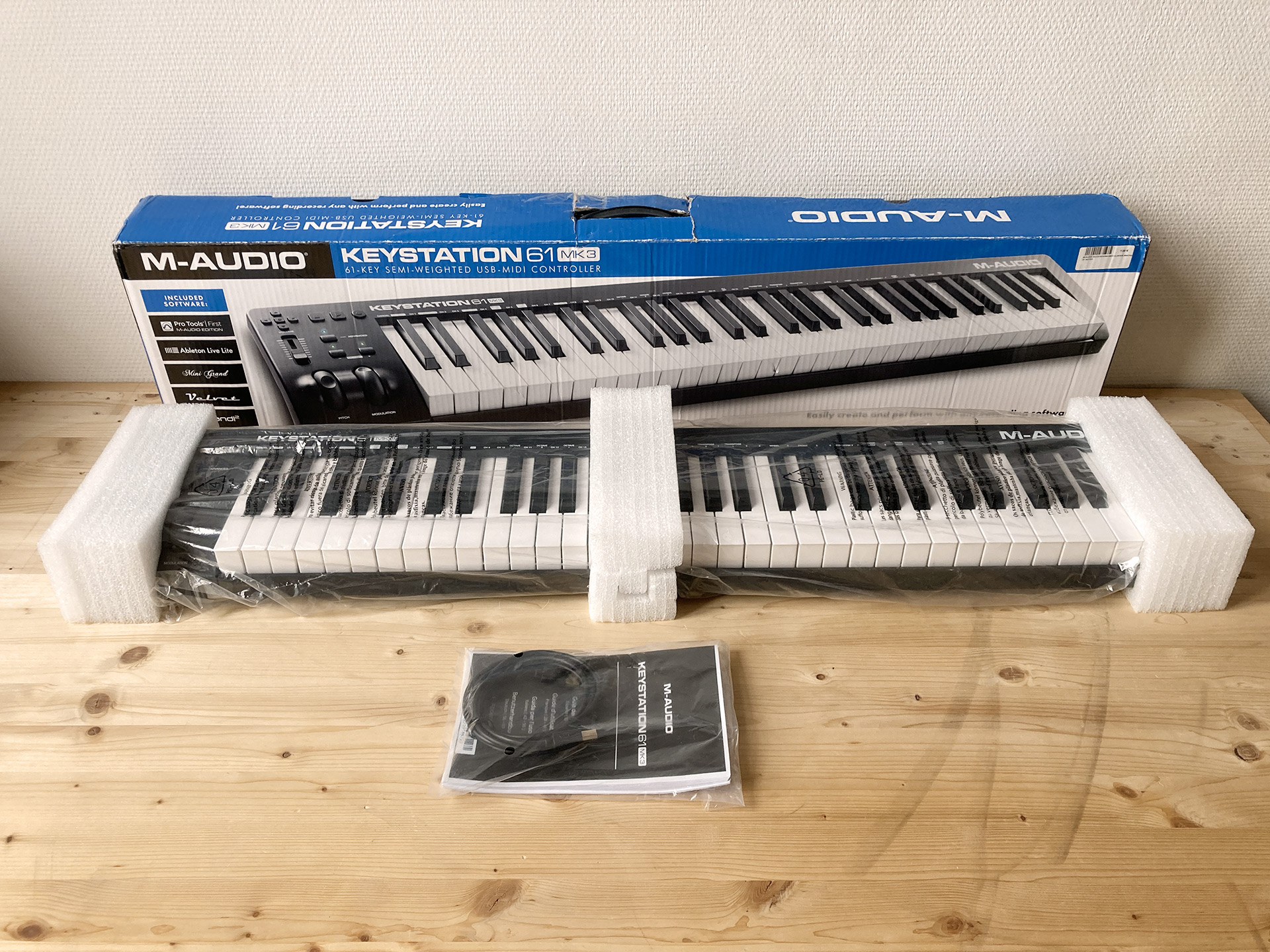 M-AUDIO Keystation 61 MK3 - Clavier MIDI touches semi-lestées