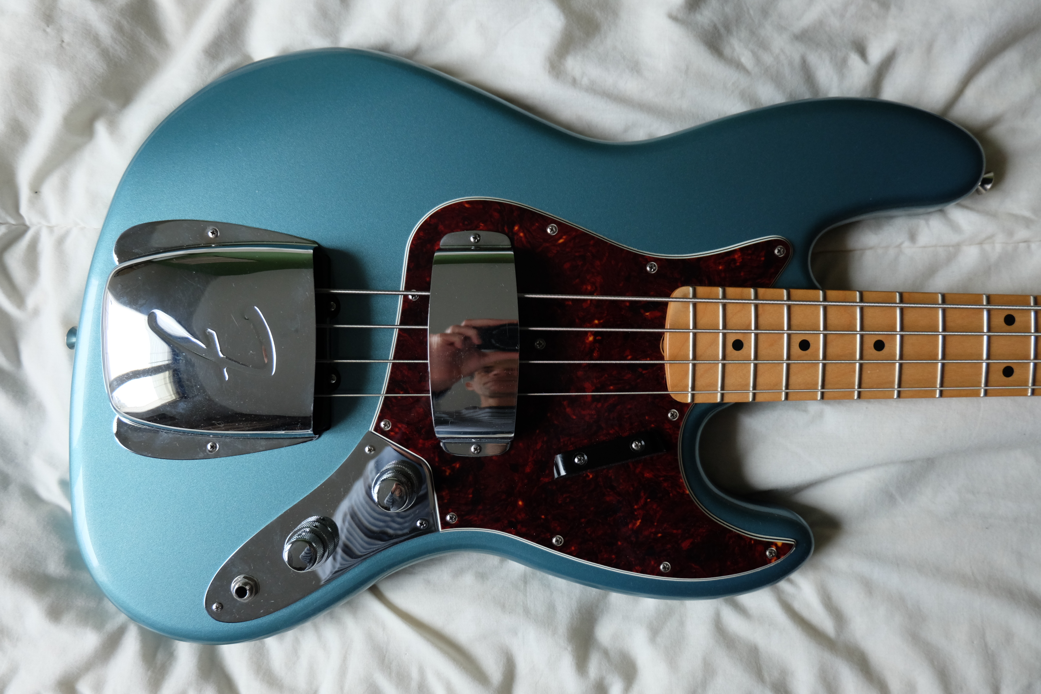 Vend Fender Player Jazz Bass (MEX) - Tidepool Upgradée