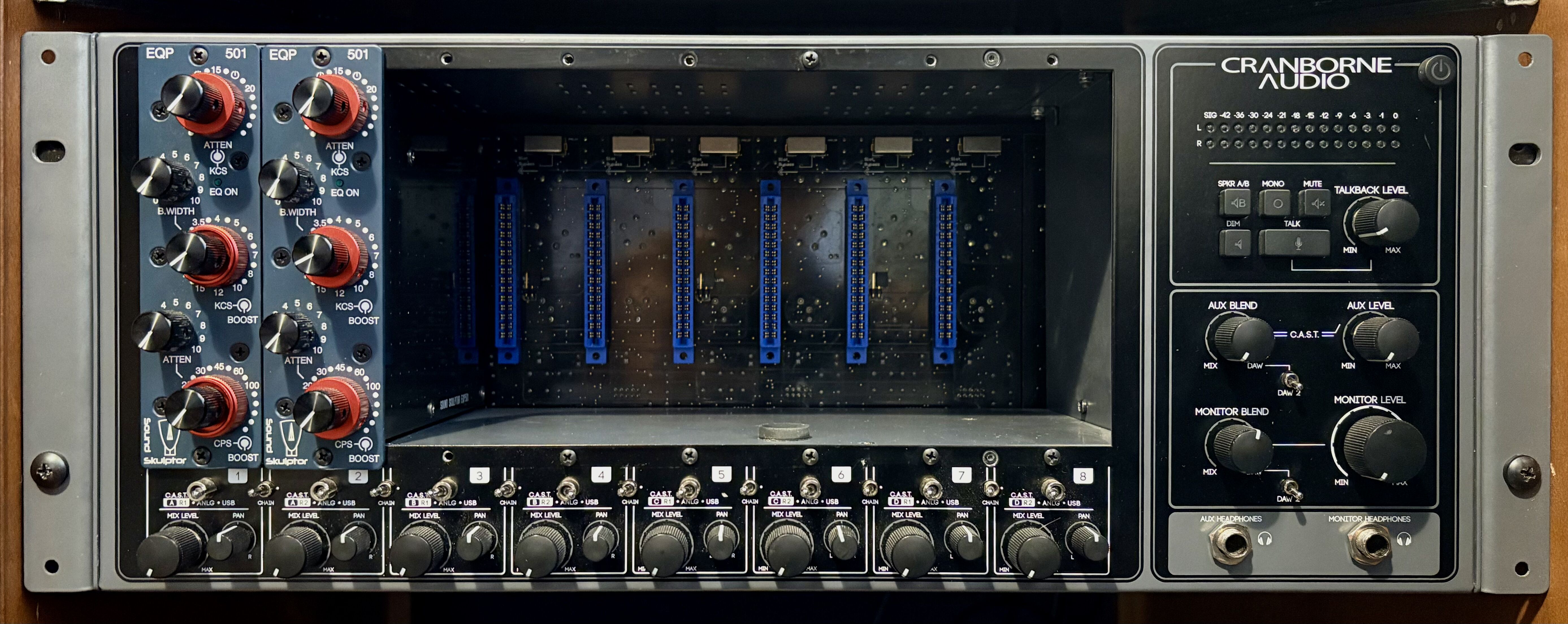 Vends Carte son / Rack Format 500 Cranborne R8 + N22 C.A.S.T Breakout box