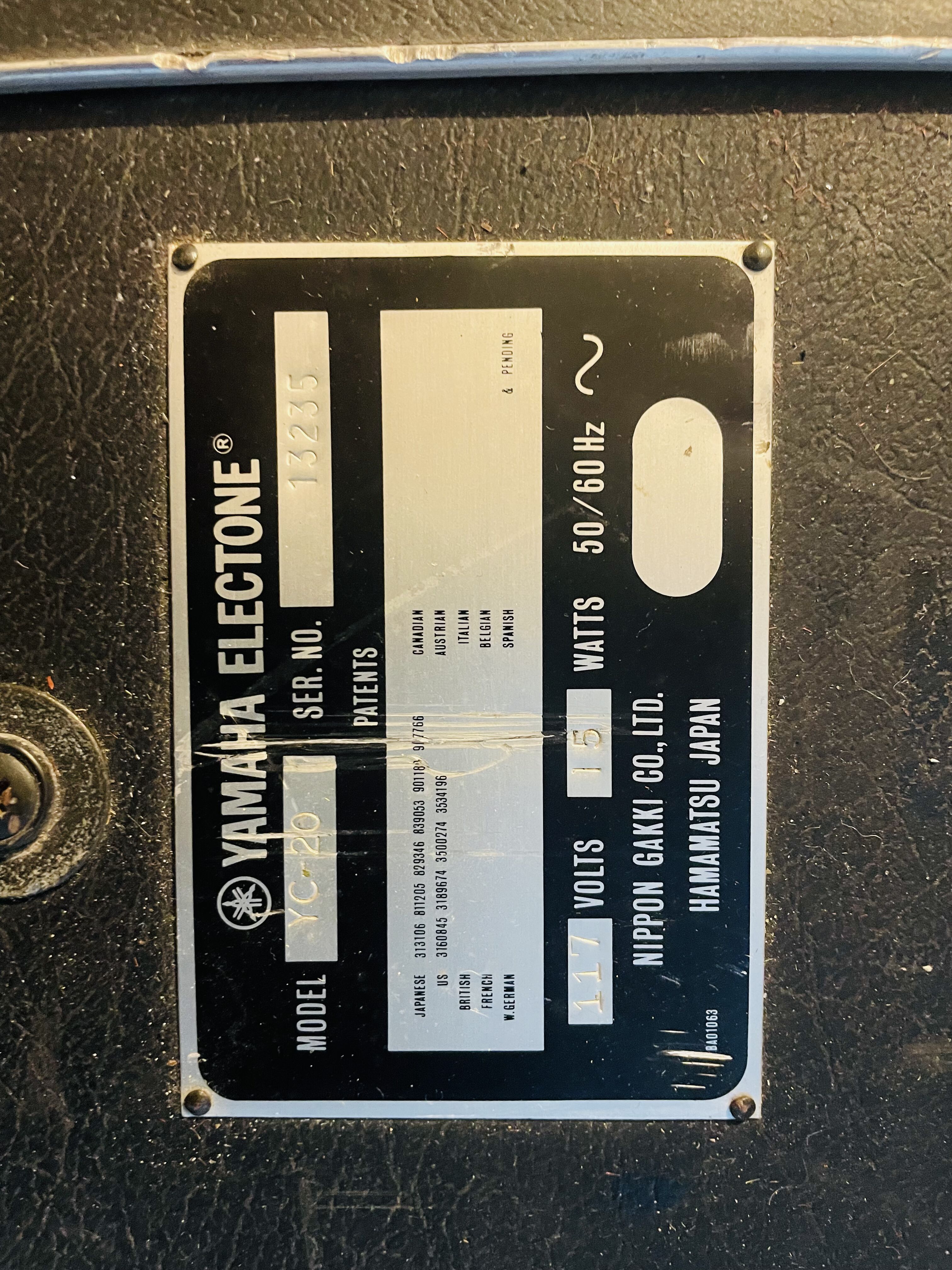 Yamaha YC20 ElectoneIMG 4100 2