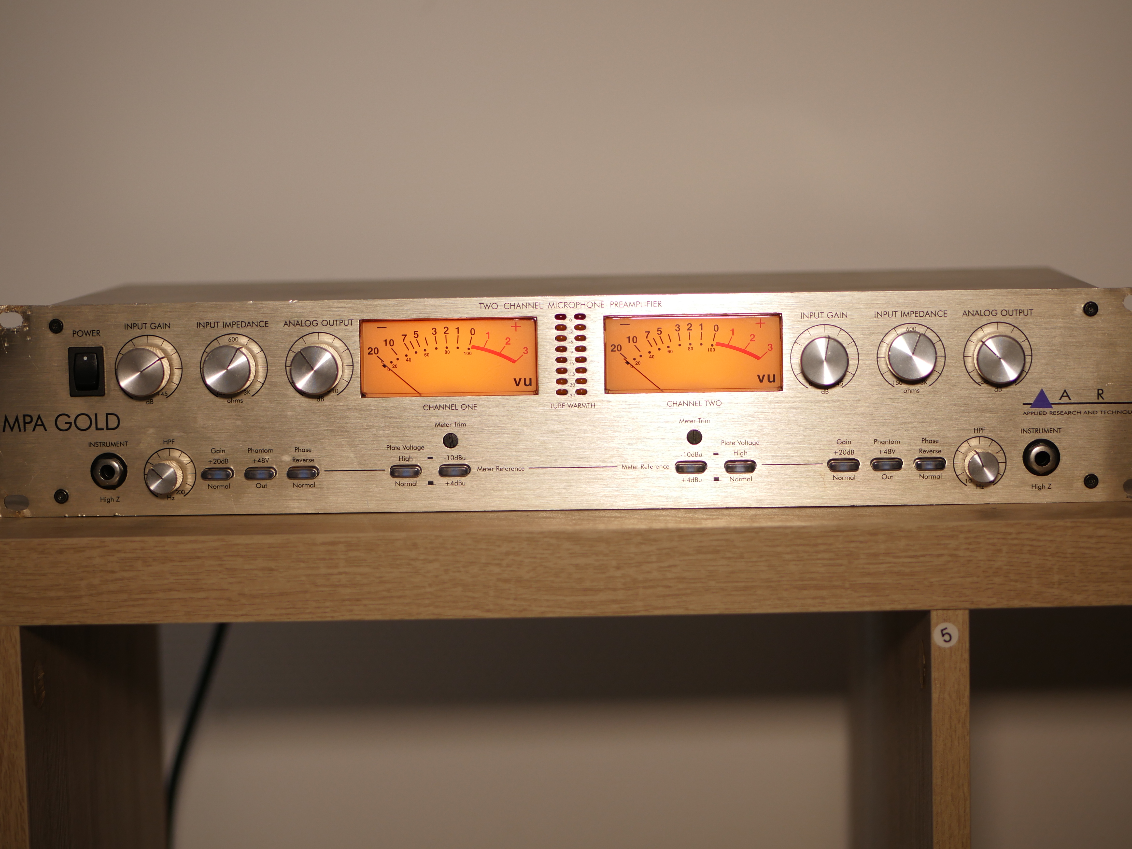 Préampli à lampes ART MPA Gold – Double canal – Testé - lampes sovtek 12ax7?