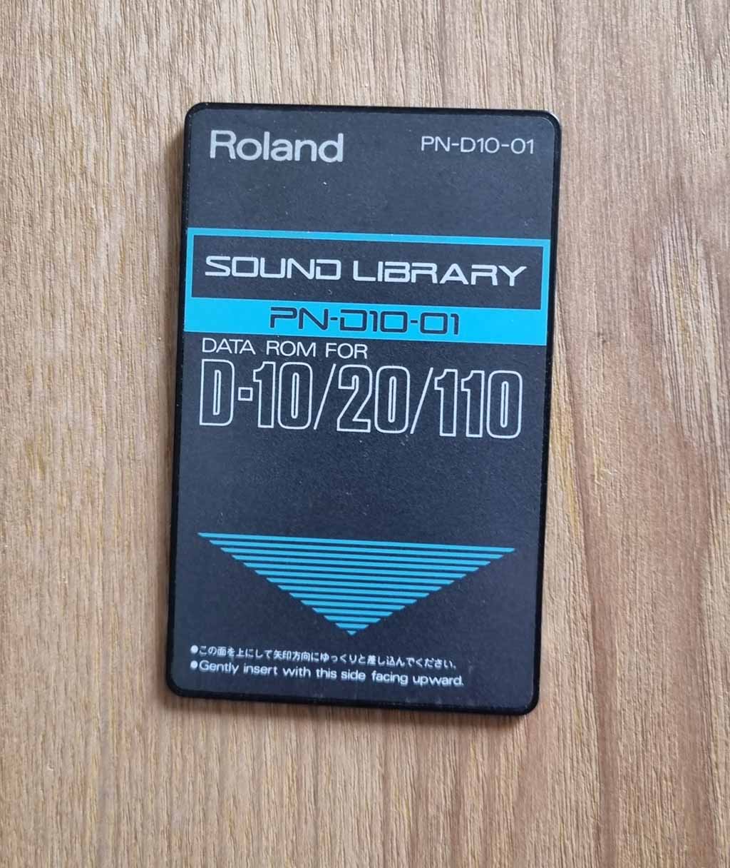 Carte PND10_01 pour Roland D10/20/110