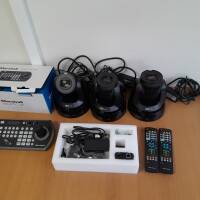 Pack Vidéo Professionnel Complet – 3 Caméras PTZ 4K + Console Marshall (NDI)
