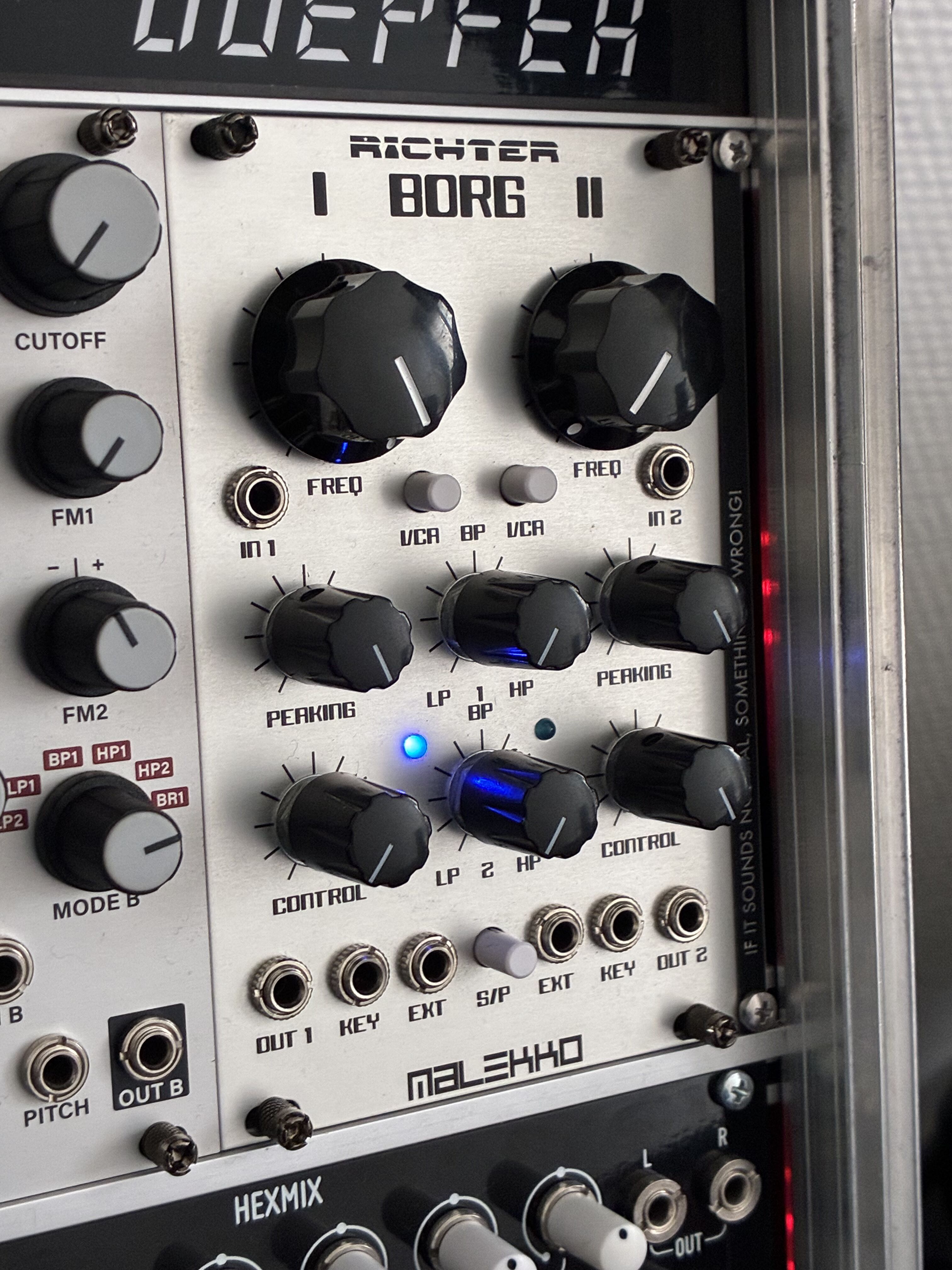 Vends Malekko Richter Dual Borg, comme neuf