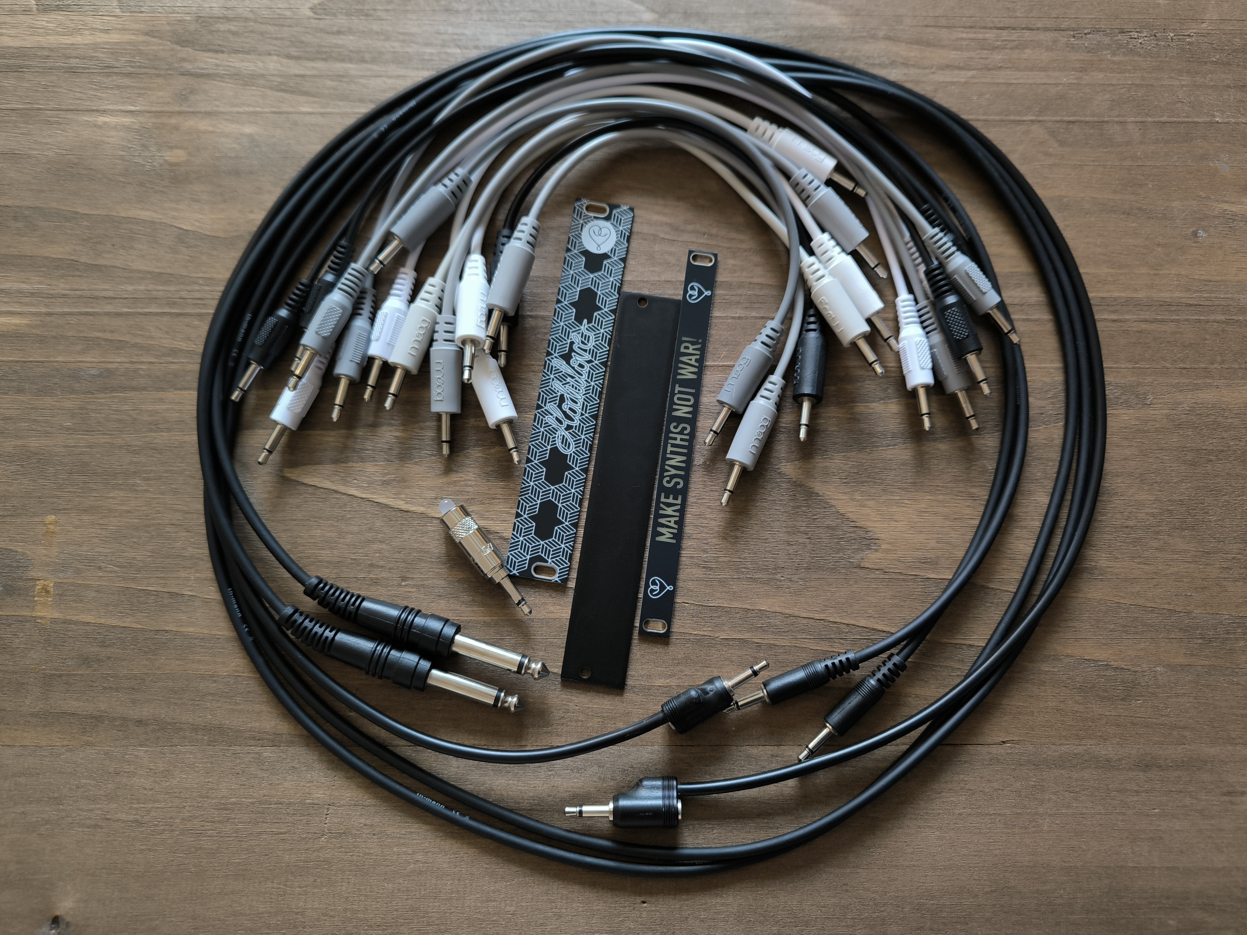 lot de 16 câbles de patch + 3 panneaux + 1 jackLED