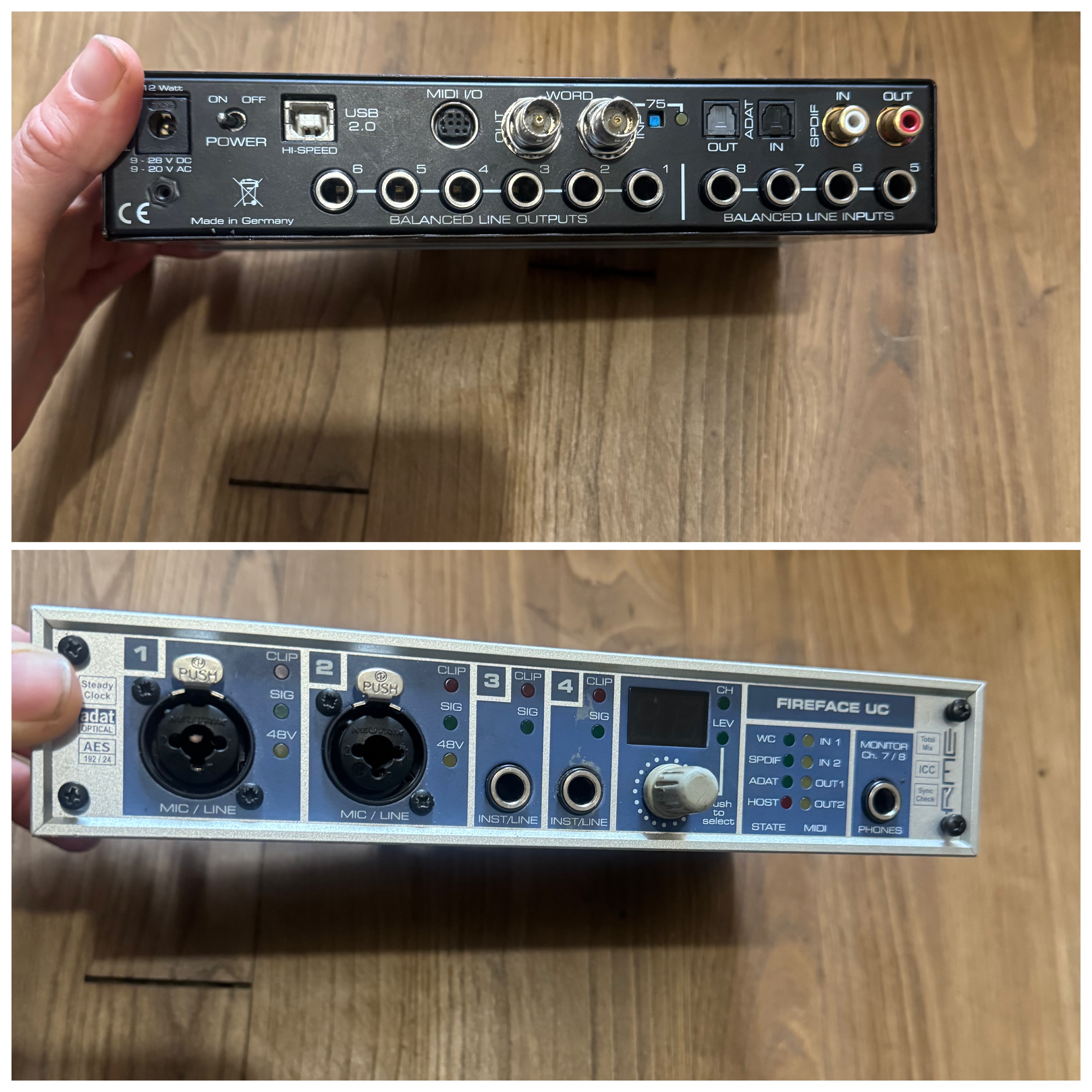 RME fire face UC très bon état 