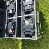 Vends lot de 4 lyres Briteq BT-W19L10 Zoom dans leur flight case Briteq.