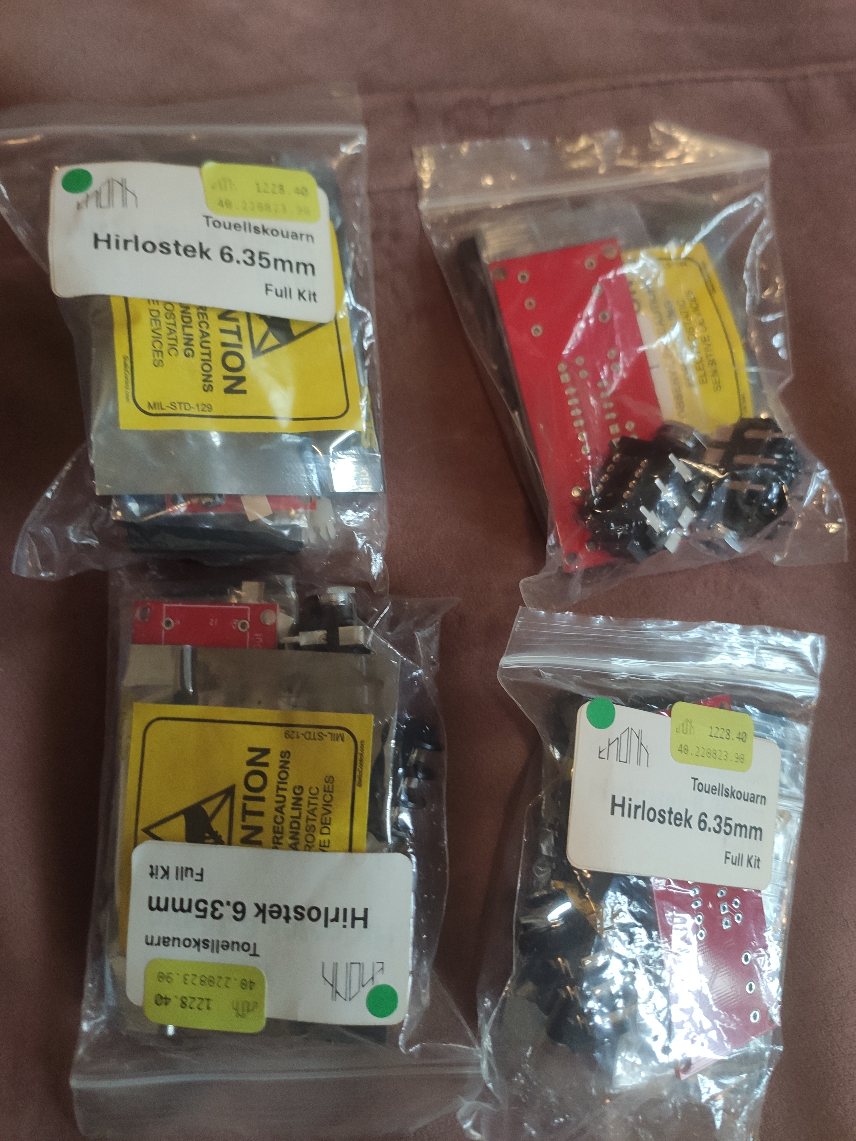 Hirlostek v3 full kit x4 jack 6,35