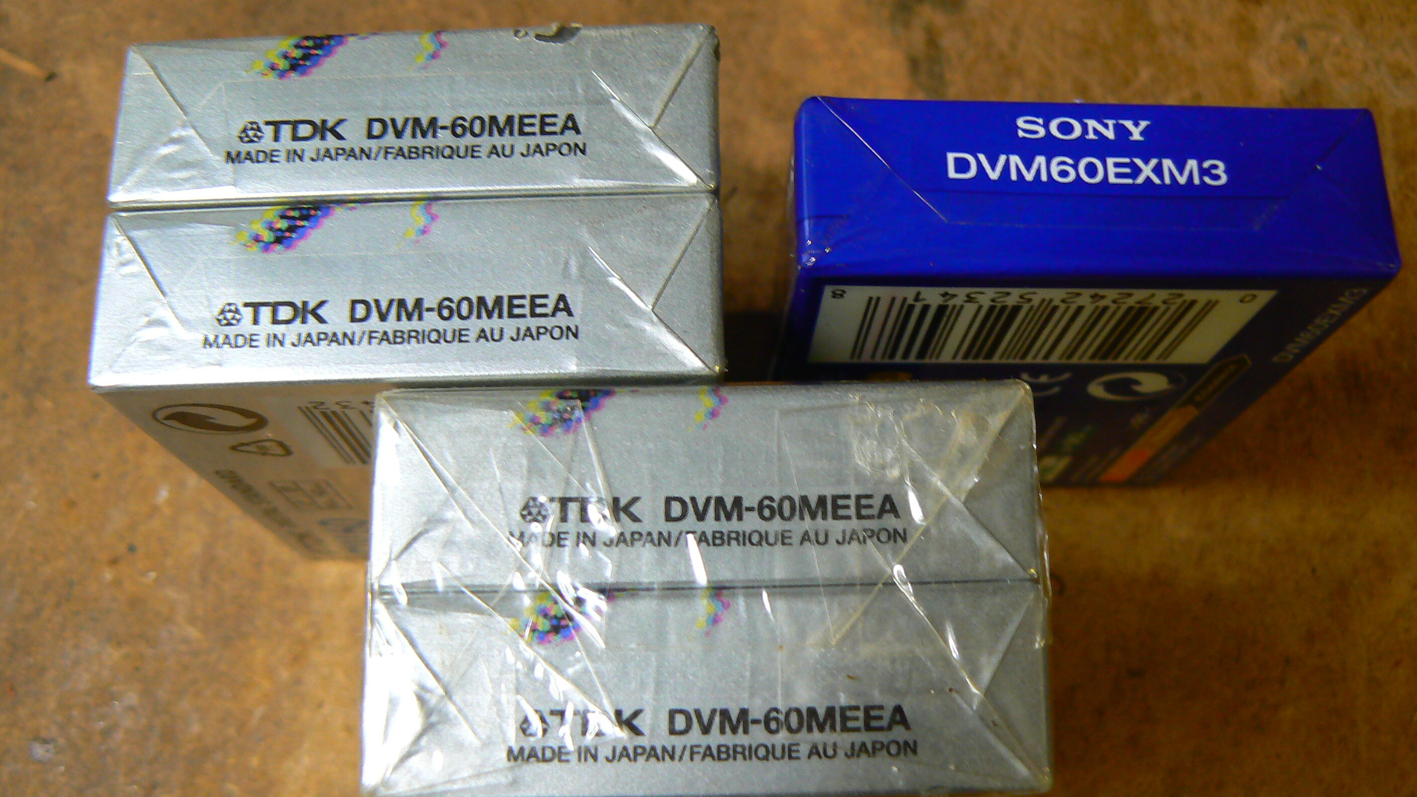 DV cassettes Vidéo TDK DV60 Sony DV60 