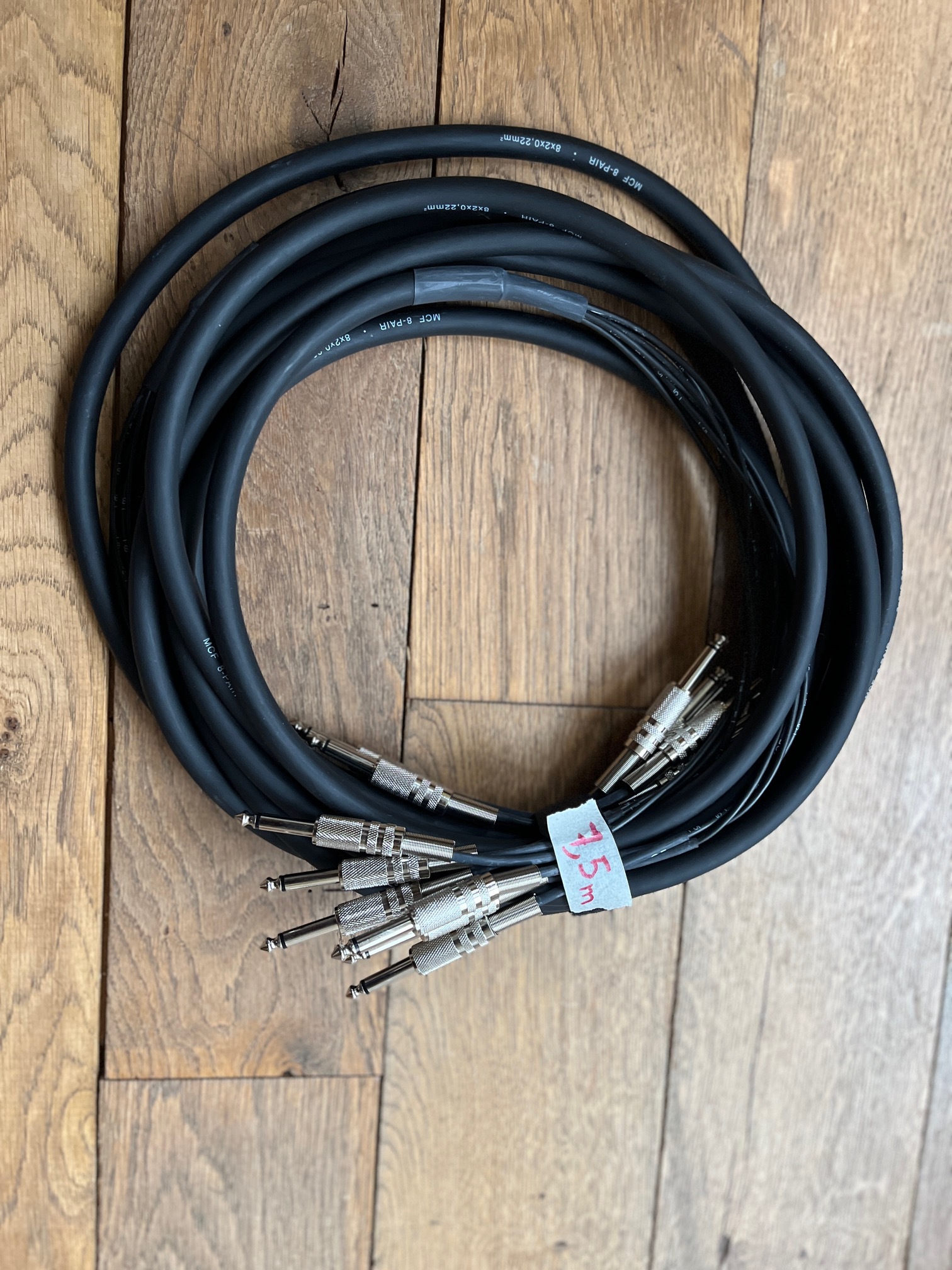 Mutipaire 8 Jacks mono 7m50
