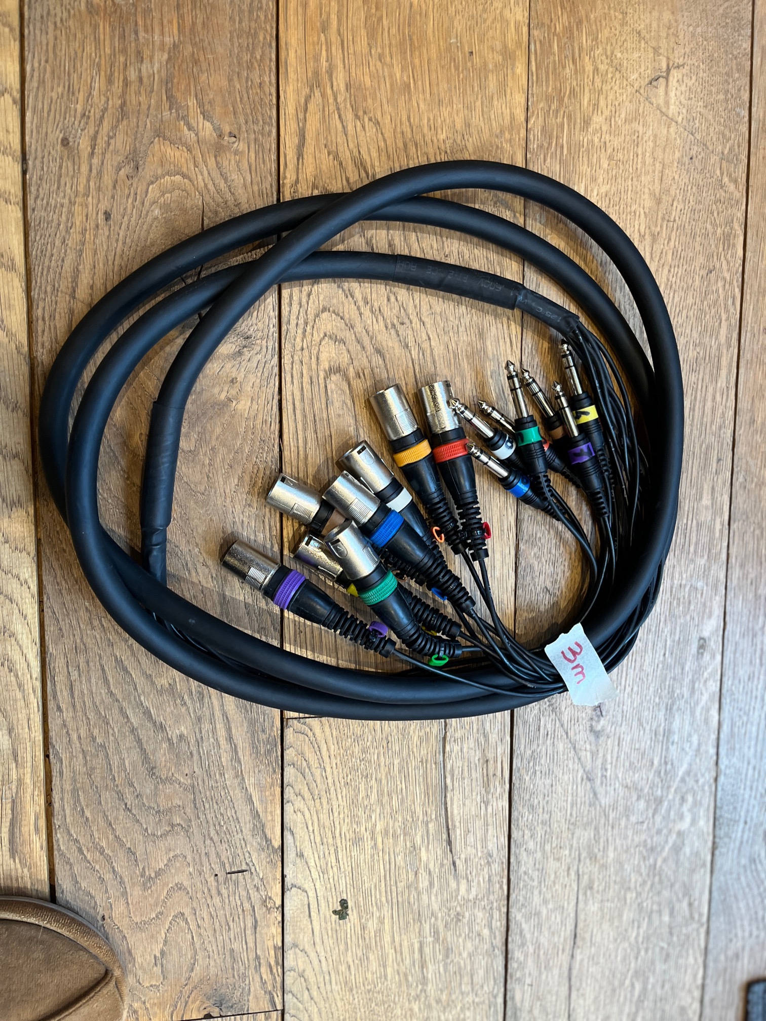 Multipair 8 XLR Jack TRS 3m