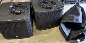 2 caissons de basse passif 18" 450w