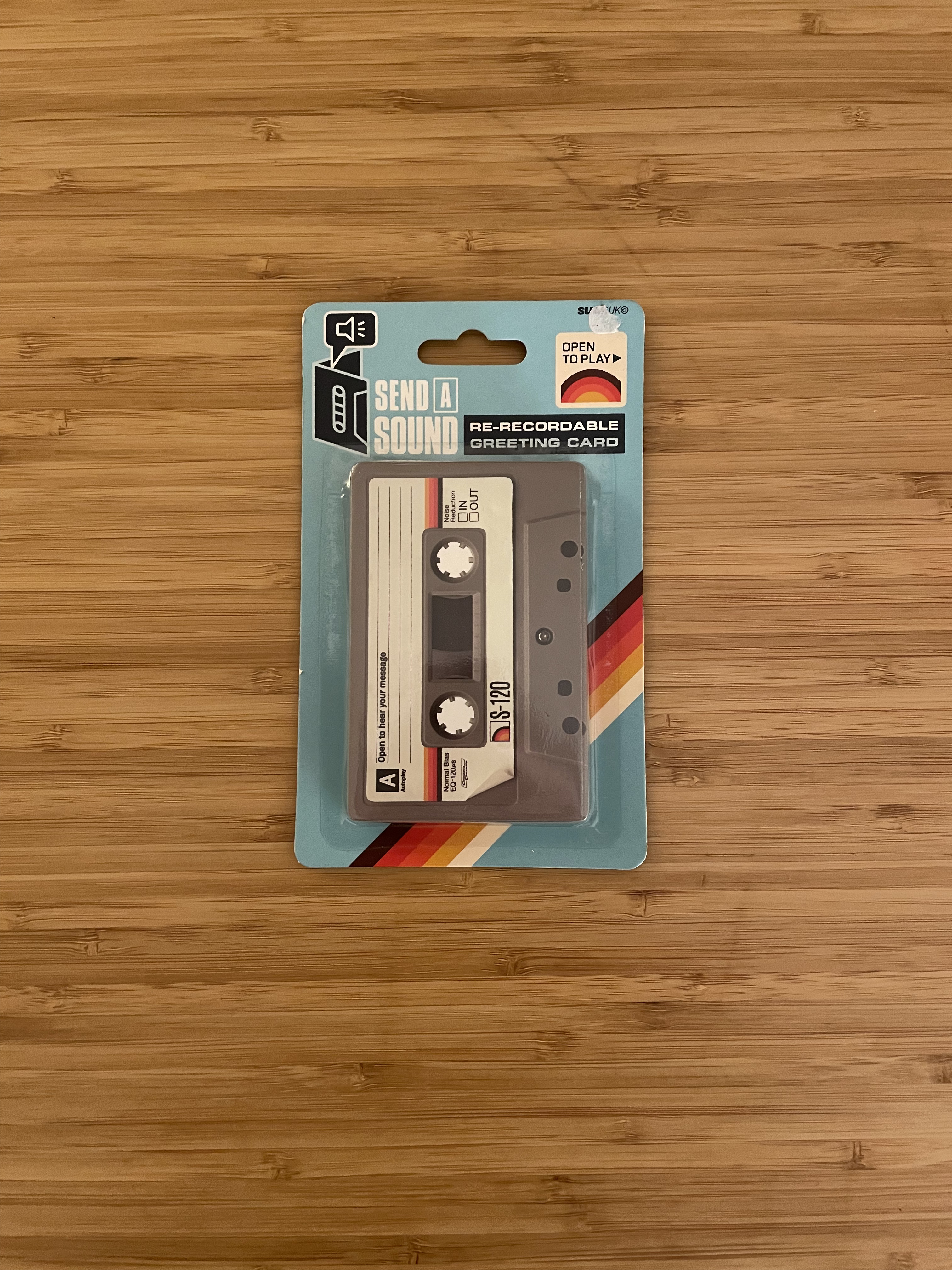 Enregistreur vocal carte de voeux K7 - Send A Sound