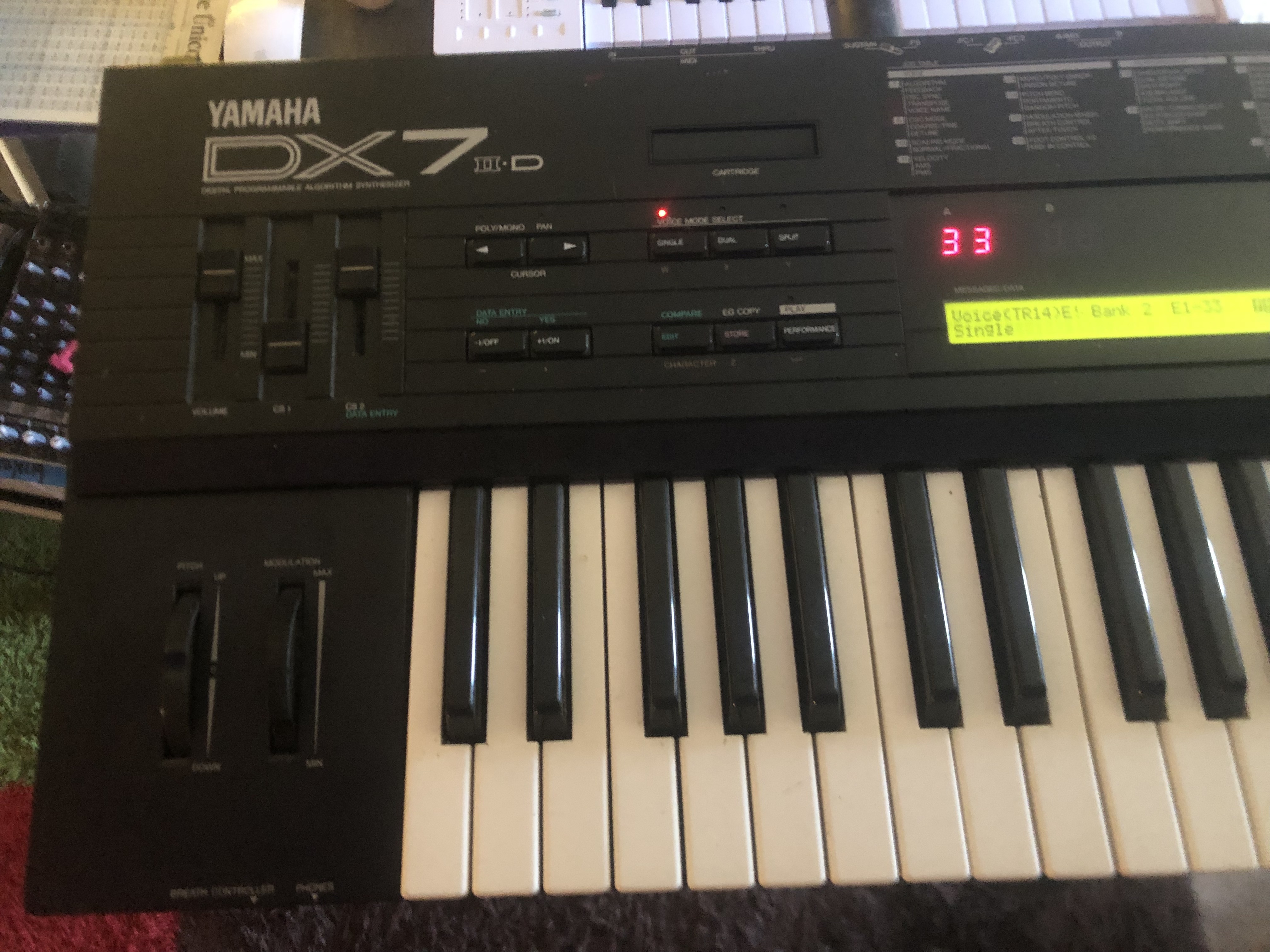 Vends DX7 MKII Grey matter E! à saisir 