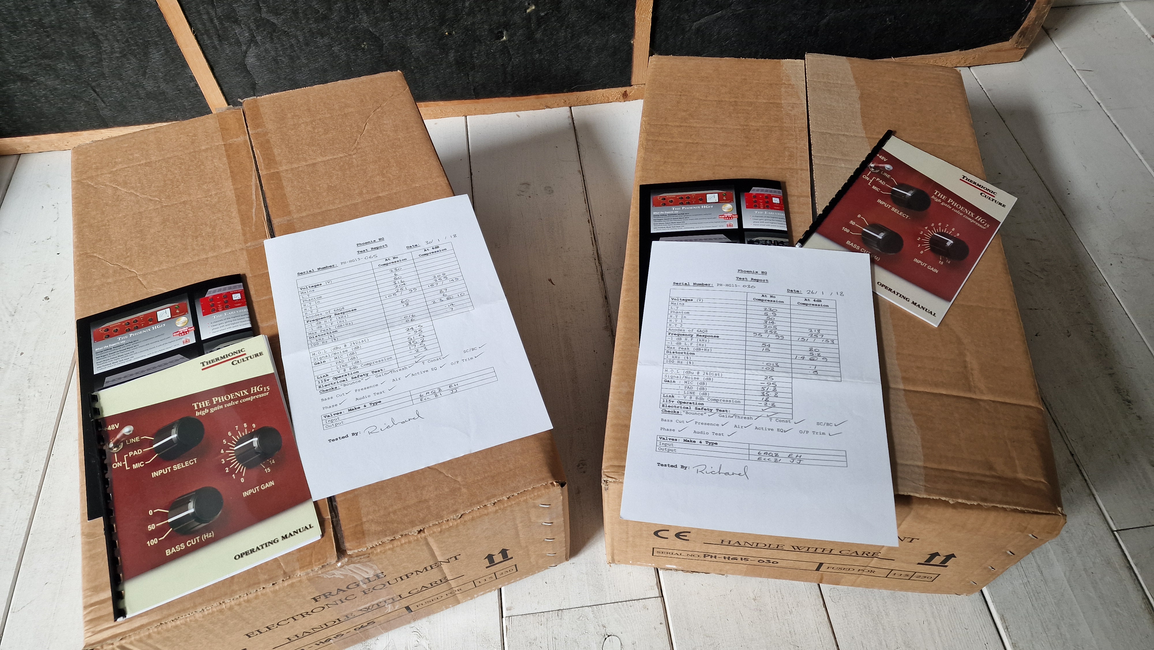 HG15 MANUALS BOXS