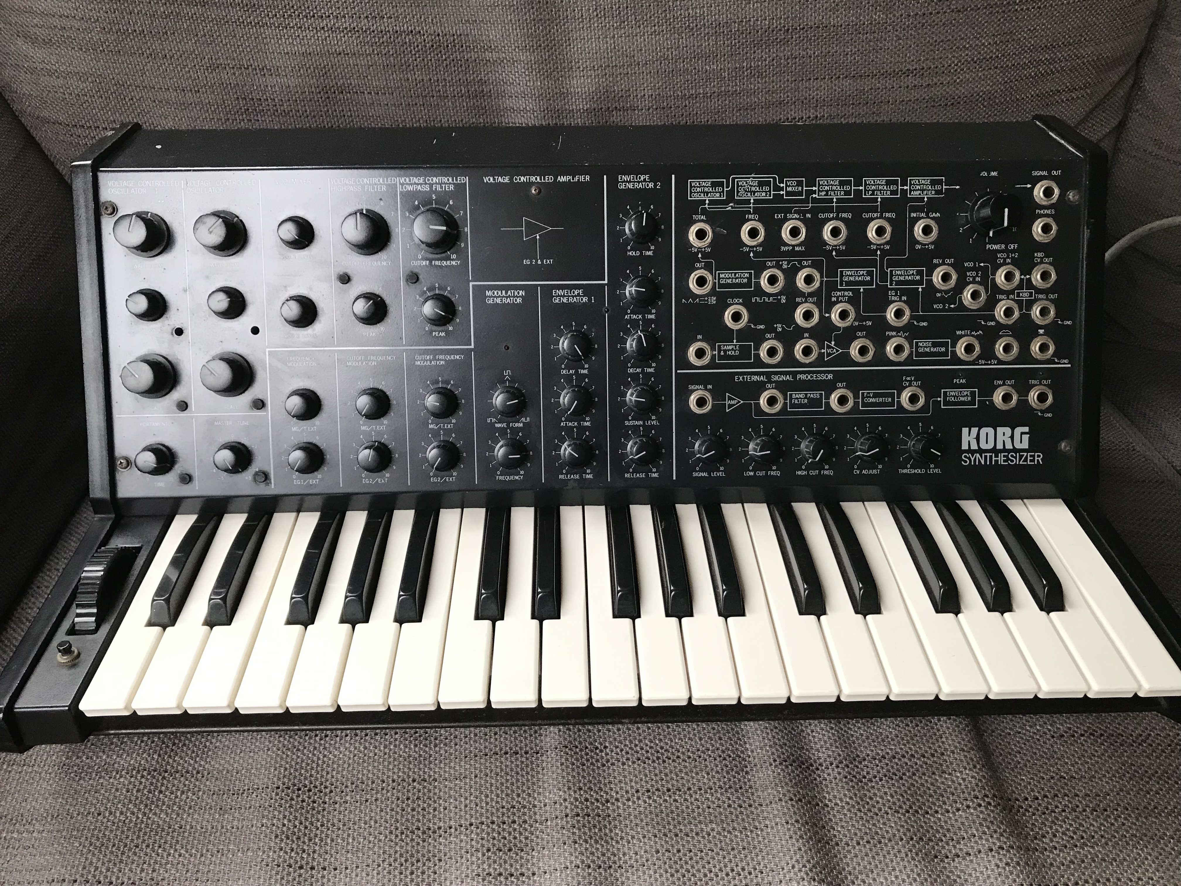 Korg MS-20 + Kenton Pro Solo MK2 + Cables