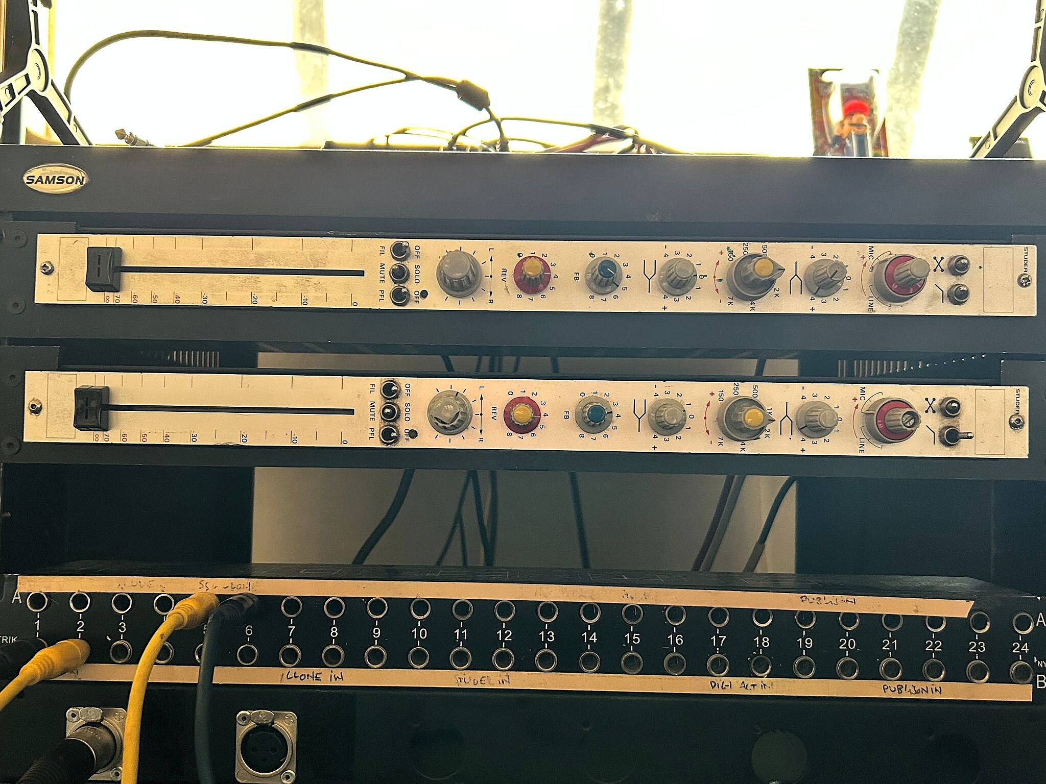 Vends Tranche de Console Studer 169 Rackée avec Alimentation en BE