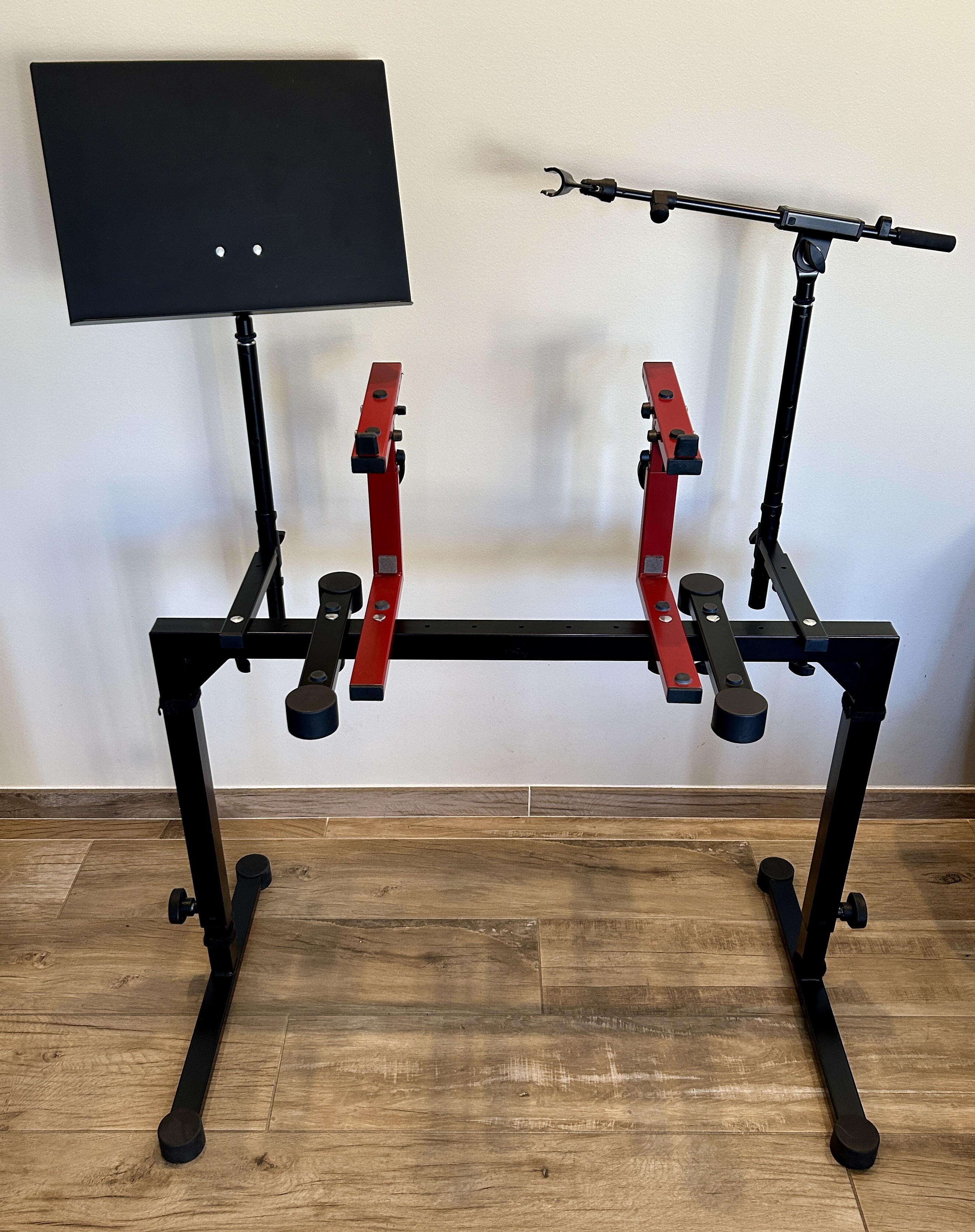 Stand clavier K&M 18810 Omega Black + accessoires complets – Très stable et modulable