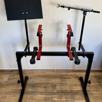 Stand clavier K&M 18810 Omega Black + accessoires complets – Très stable et modulable