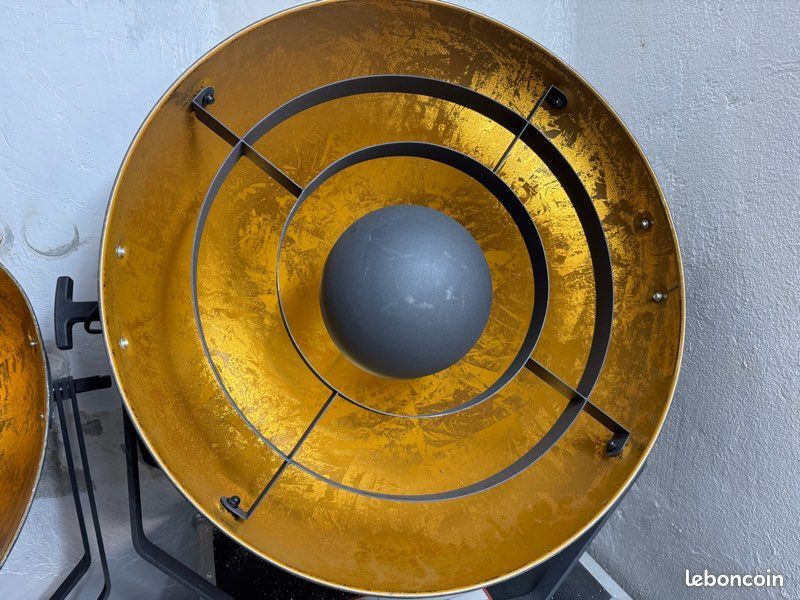 Paire de projecteurs vintage Admiral – Ø 53 cm