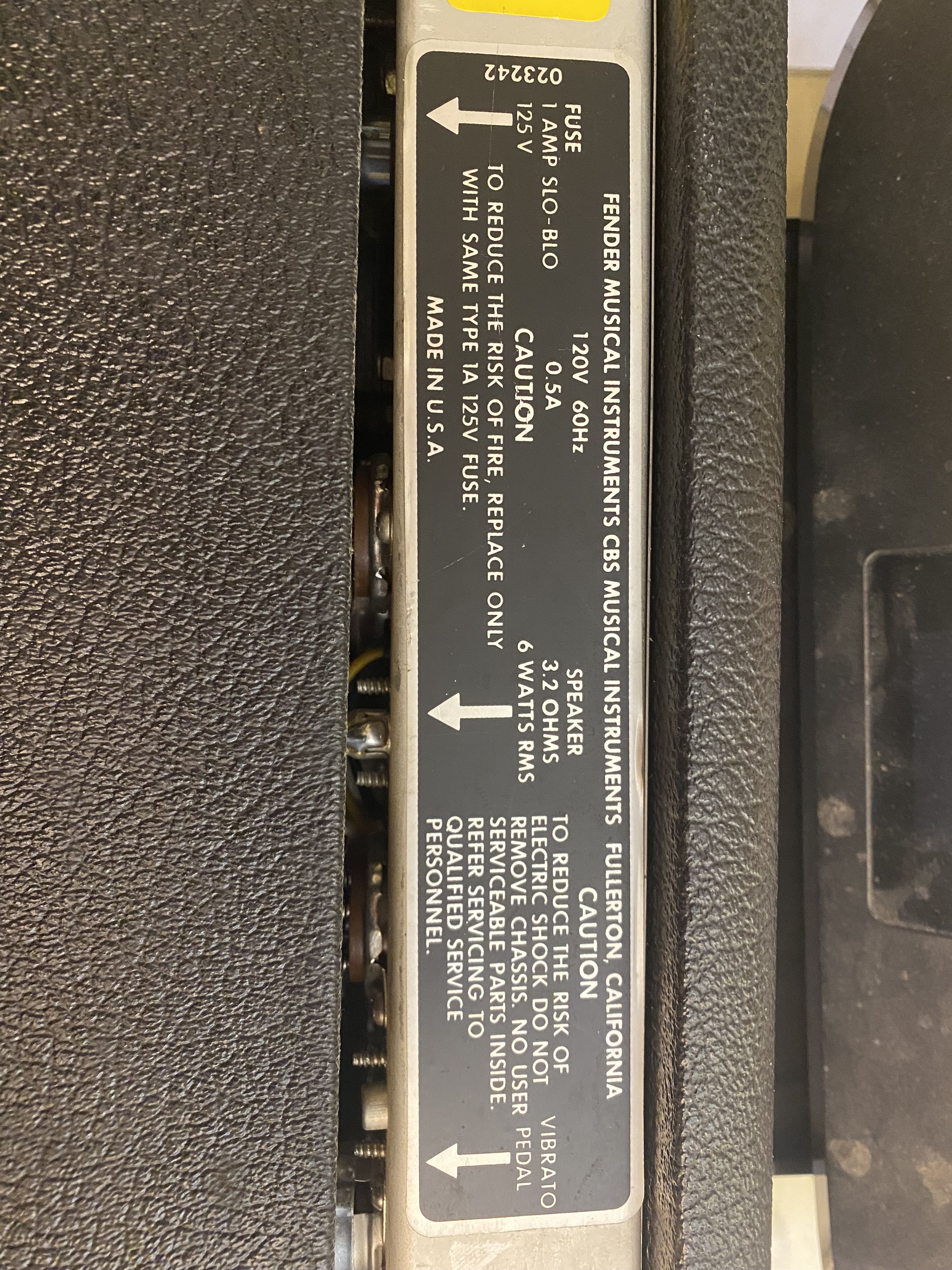 Vends ampli fender vibrochamp années 1980 